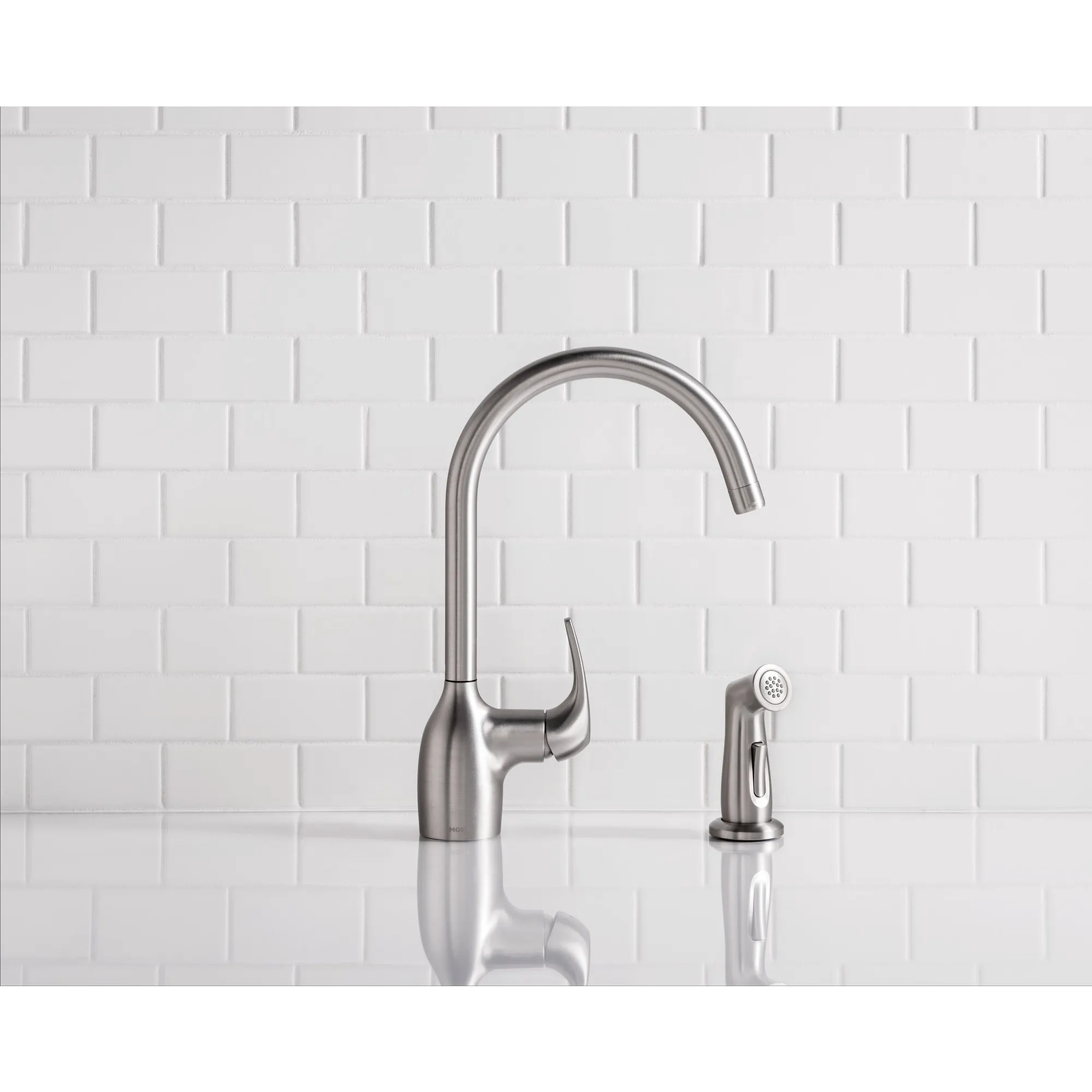 Essie Spot resist stainless One-Handle High Arc Kitchen Faucet - Image 13