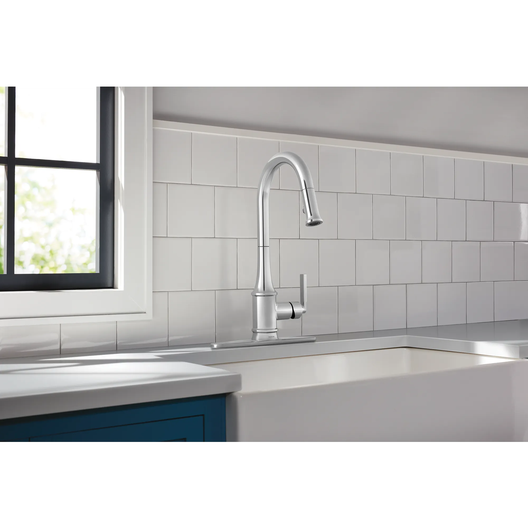 Judith One-Handle High Arc Pulldown Kitchen Faucet - Image 2