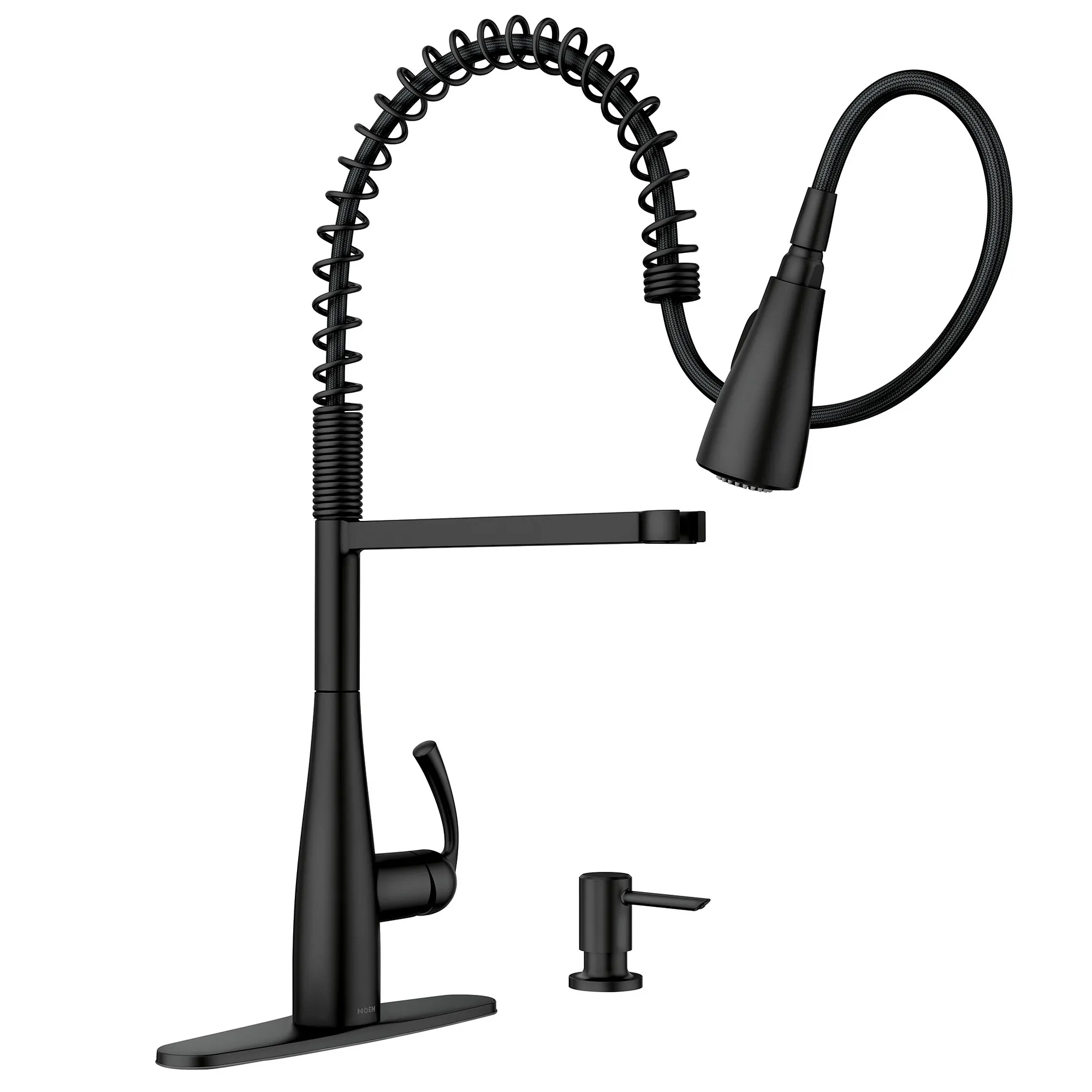 Essie One-Handle High Arc Pre-Rinse Spring Pulldown Kitchen Faucet - Image 12