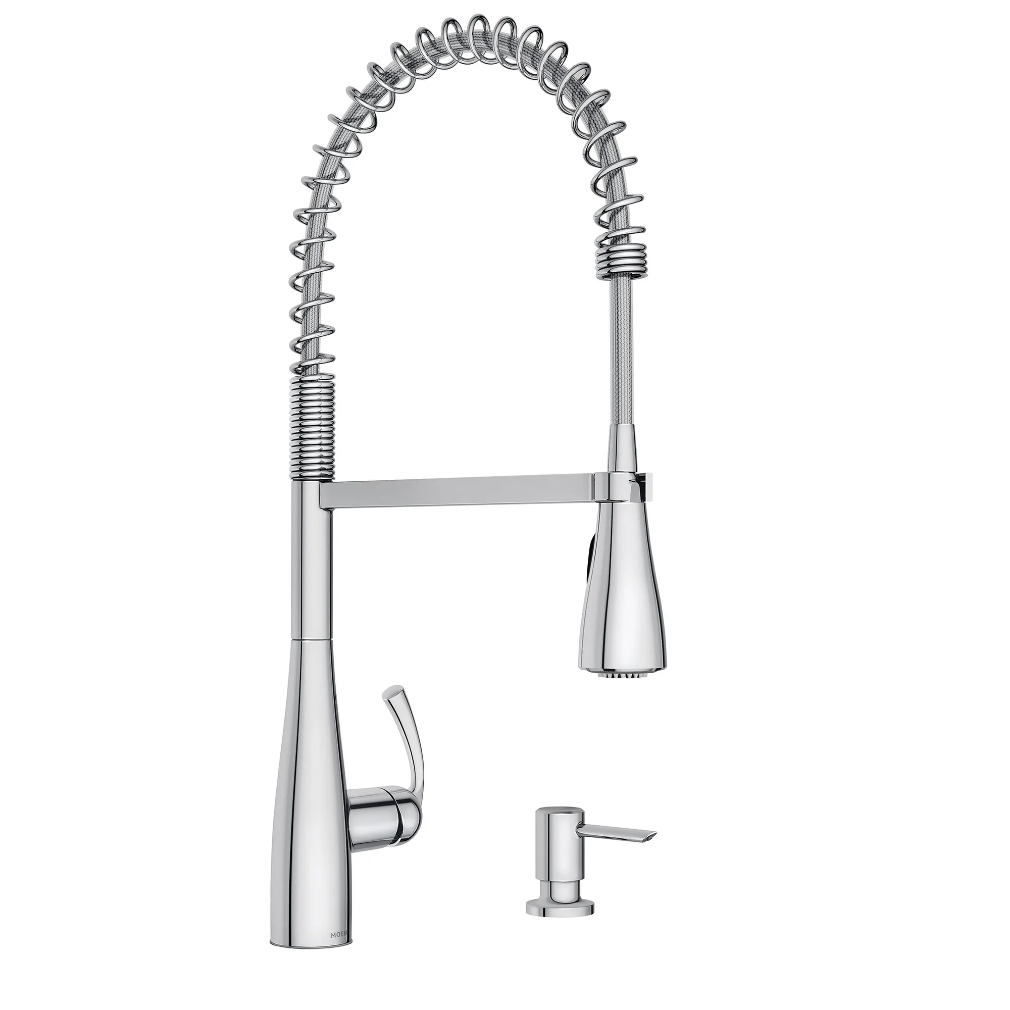 Essie One-Handle High Arc Pre-Rinse Spring Pulldown Kitchen Faucet - Image 4