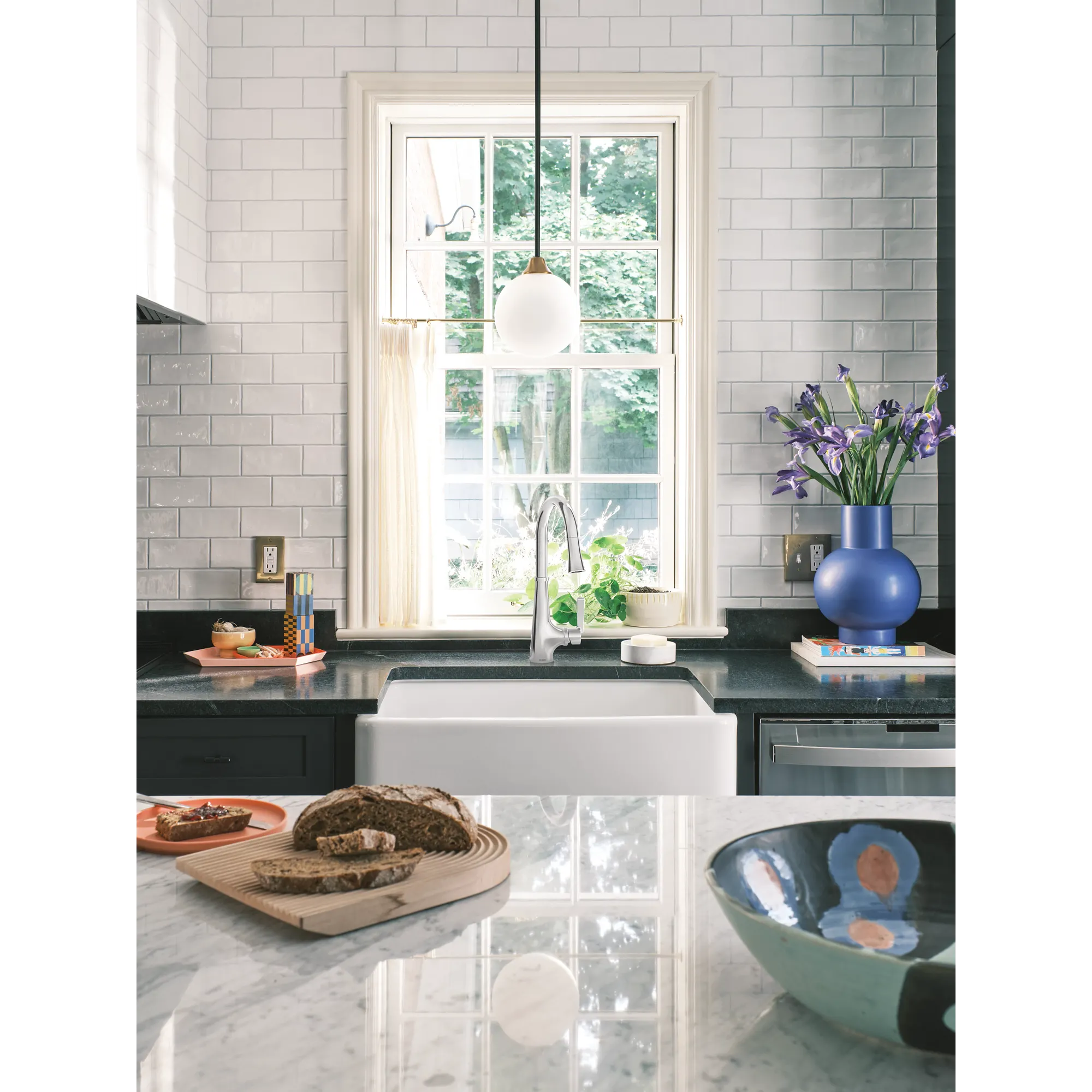 Joplin Chrome one-handle high arc kitchen faucet - Image 10
