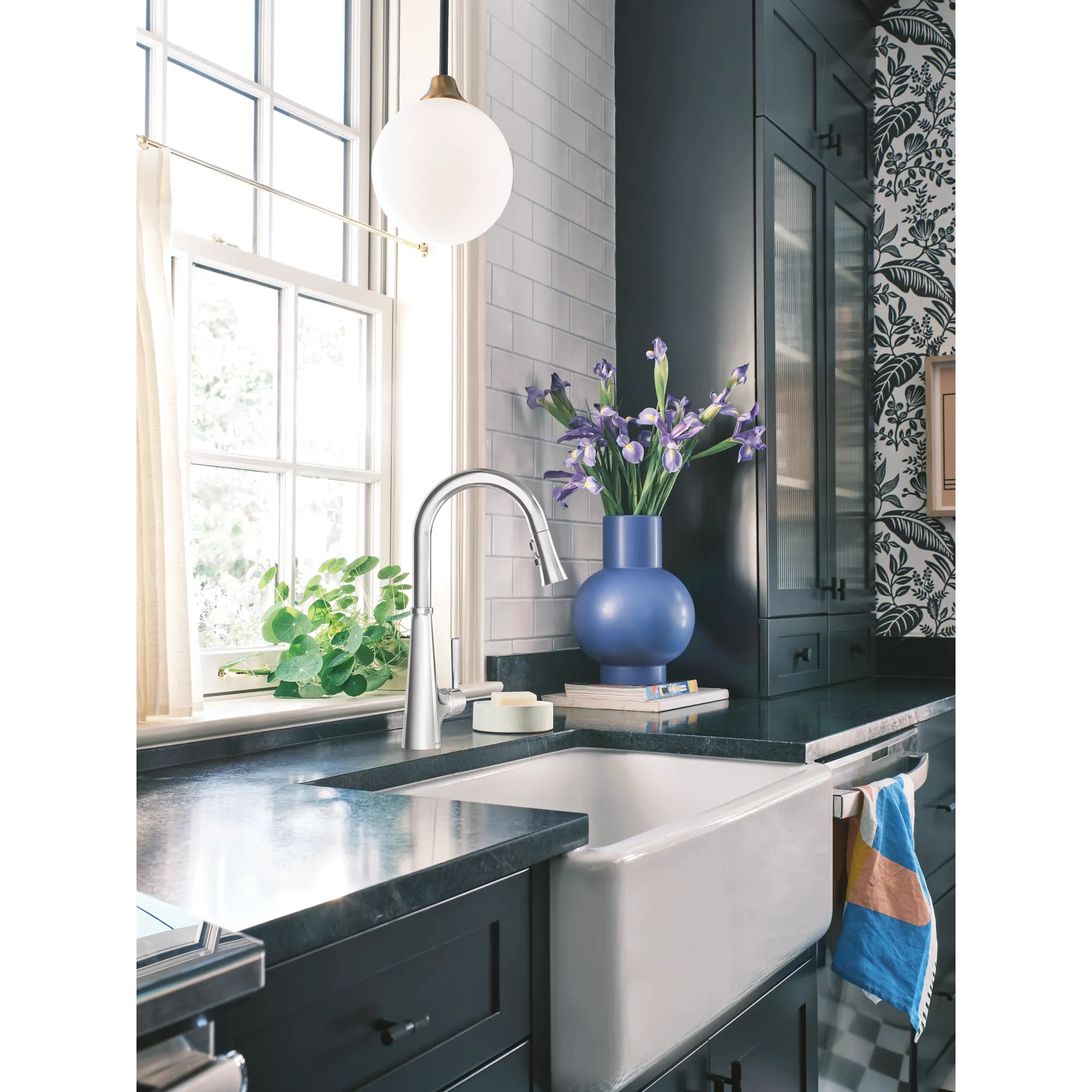 Joplin Chrome one-handle high arc kitchen faucet - Image 11