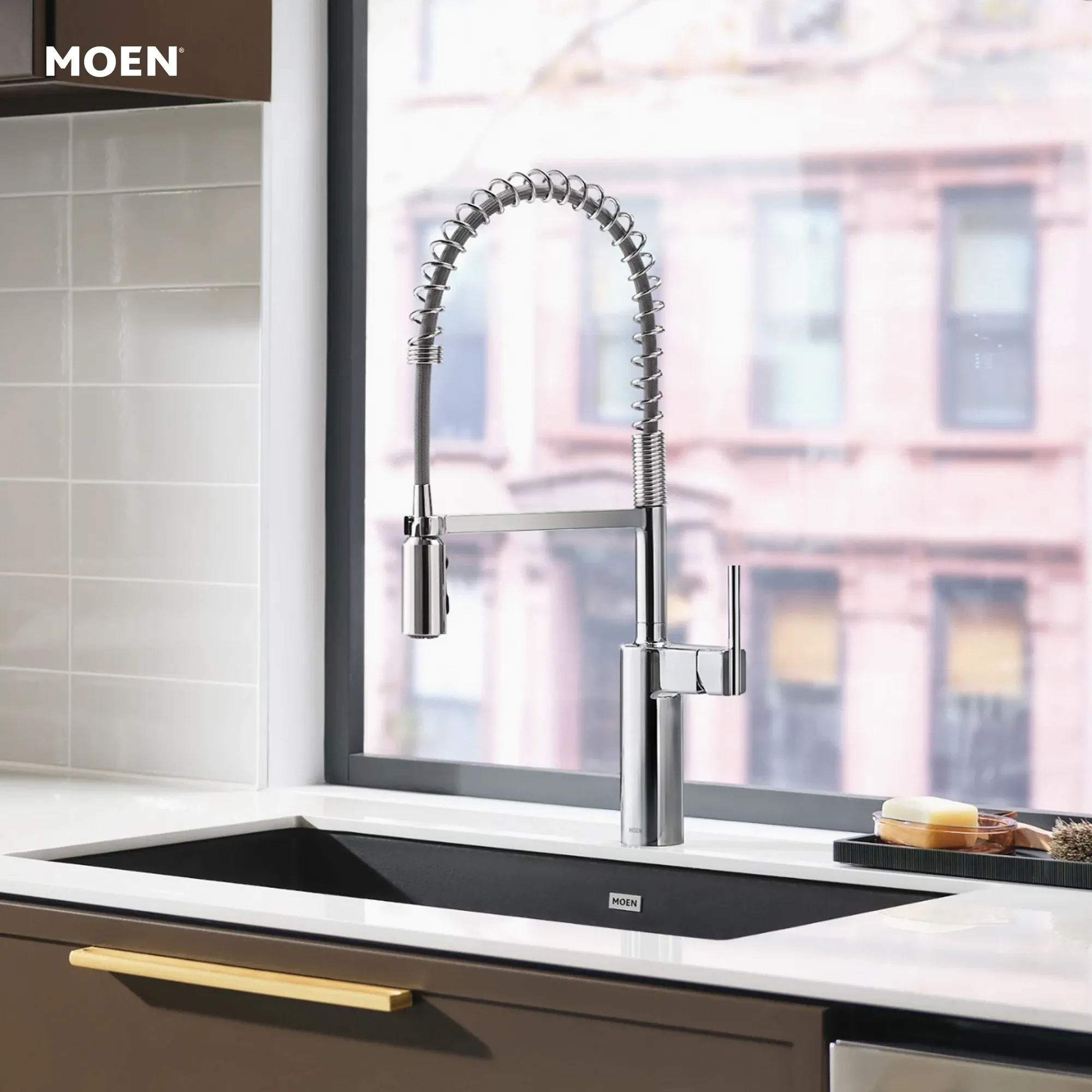 Inara One-Handle Pre-Rinse Spring Pulldown Kitchen Faucet - Image 2
