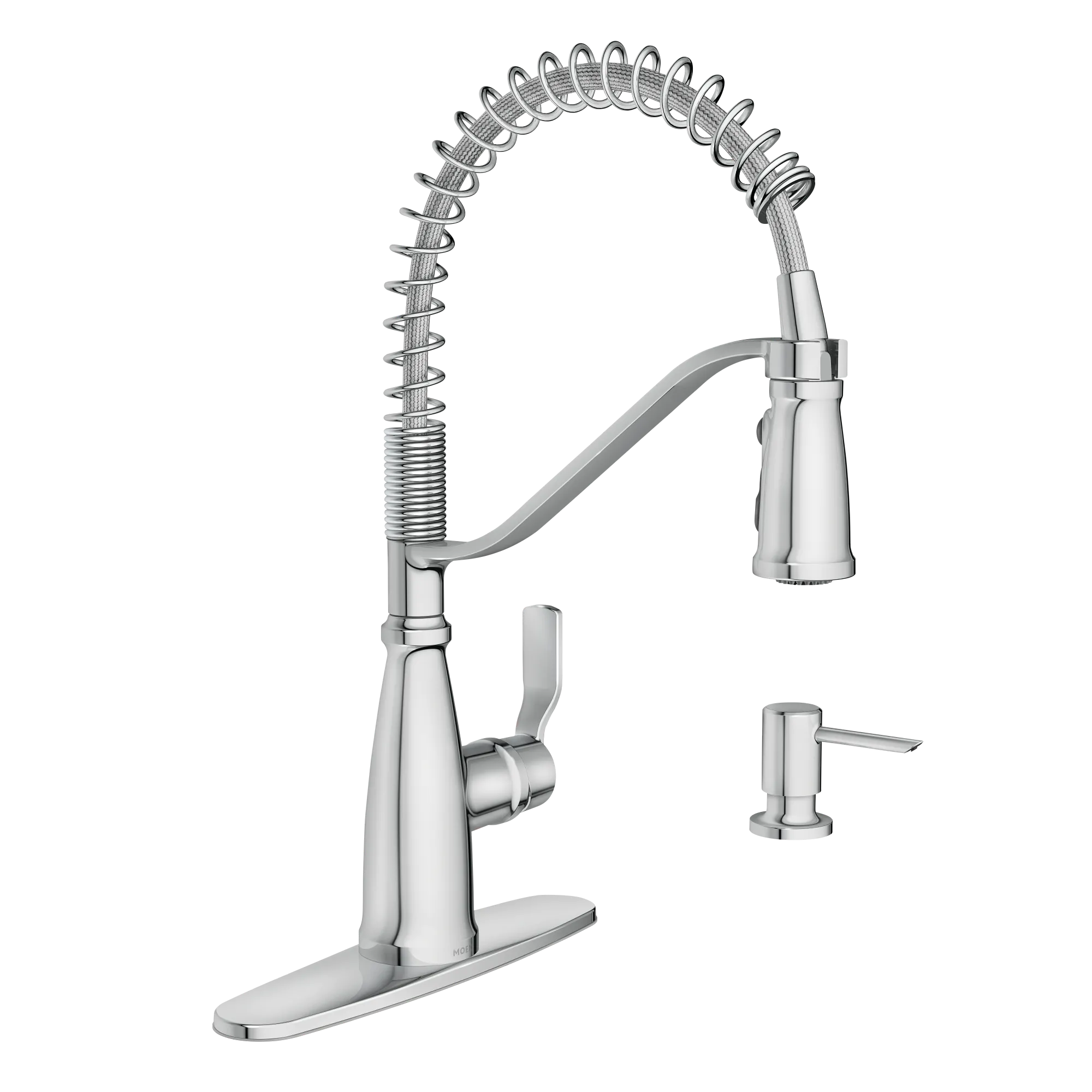Nolia One-Handle Pre-Rinse Spring Pulldown Kitchen Faucet - Image 4