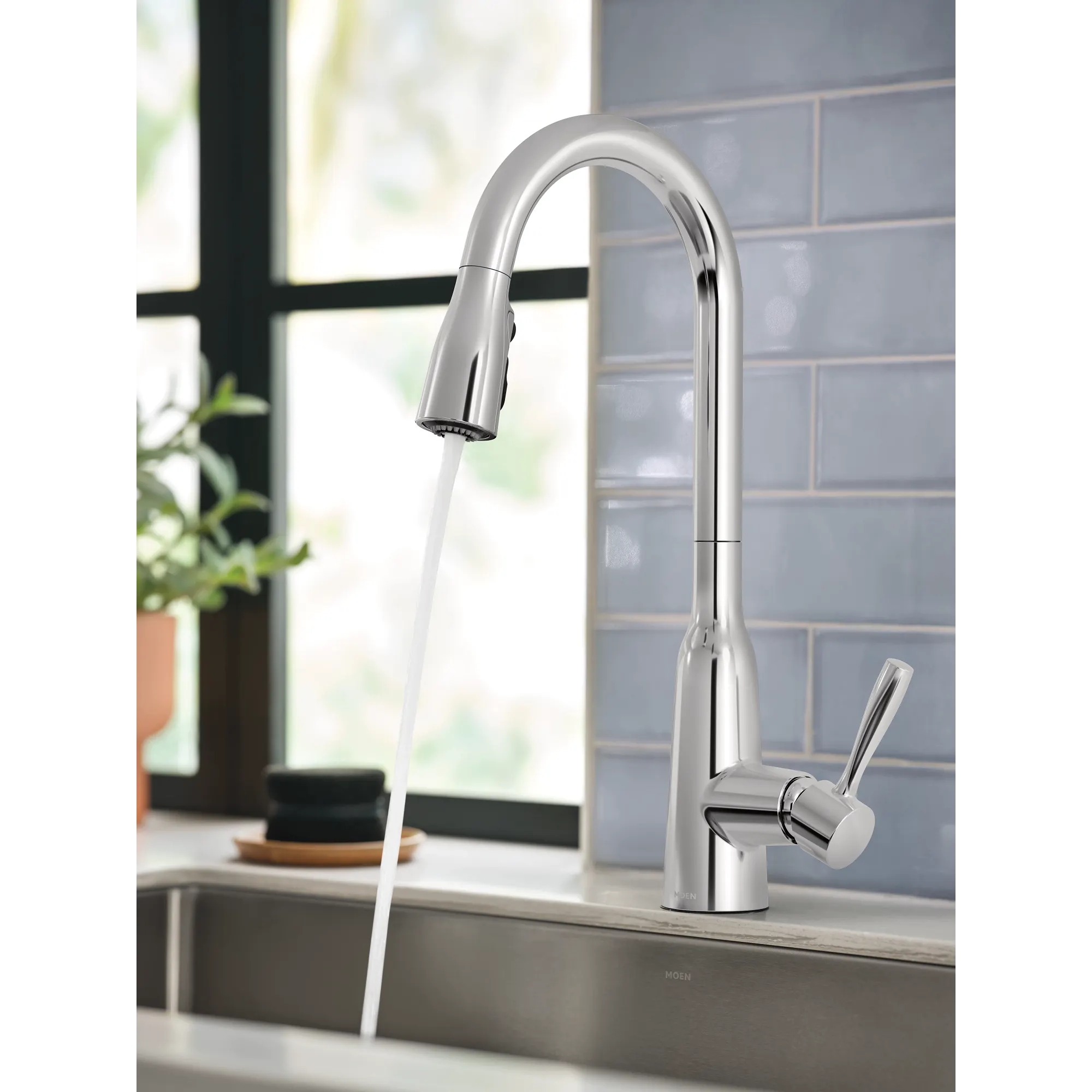 Orivesi One-Handle High Arc Pulldown Kitchen Faucet - Image 6