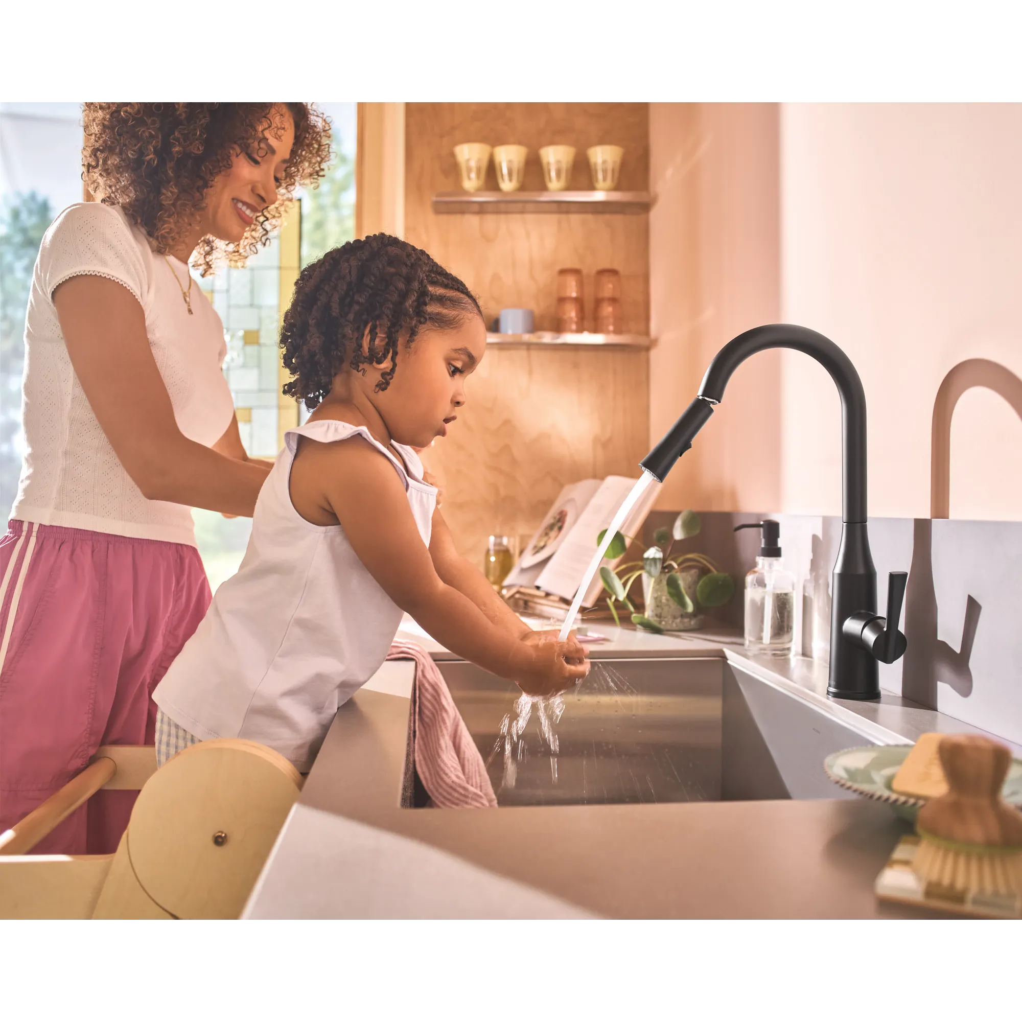 Skiles One-Handle Pulldown Kitchen Faucet with Swivel Control - Image 16