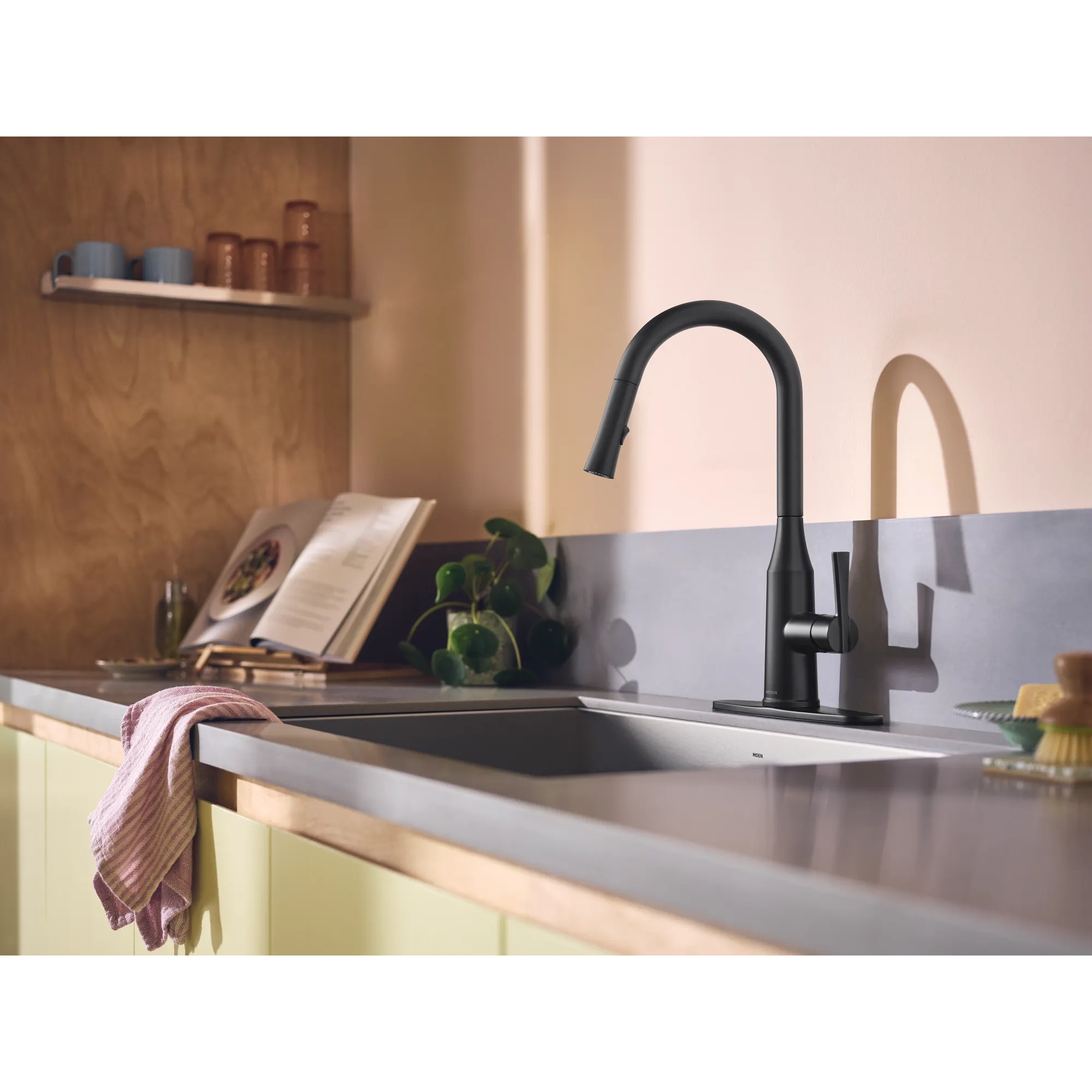 Skiles One-Handle Pulldown Kitchen Faucet with Swivel Control - Image 17