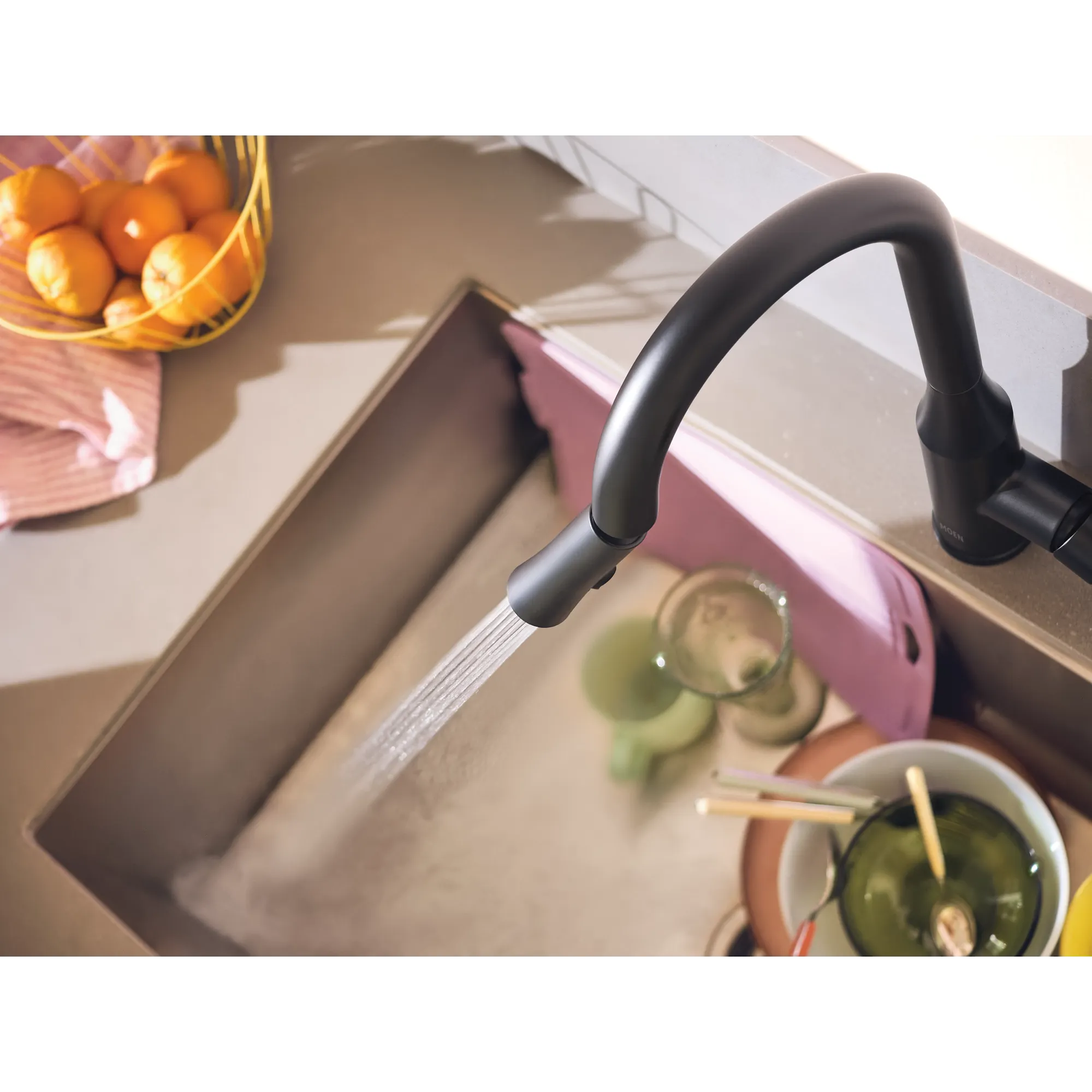 Skiles One-Handle Pulldown Kitchen Faucet with Swivel Control - Image 18