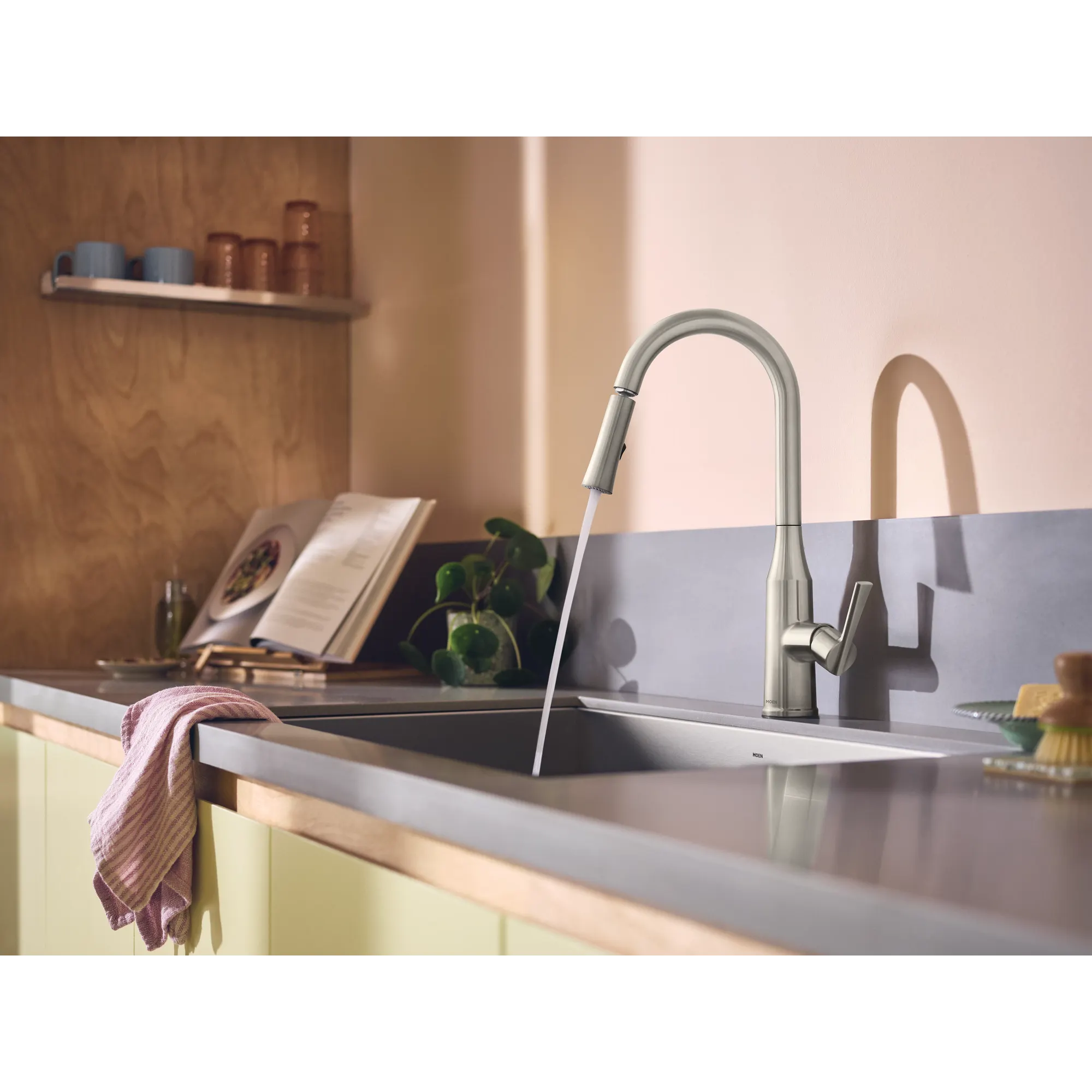 Skiles One-Handle Pulldown Kitchen Faucet with Swivel Control - Image 33