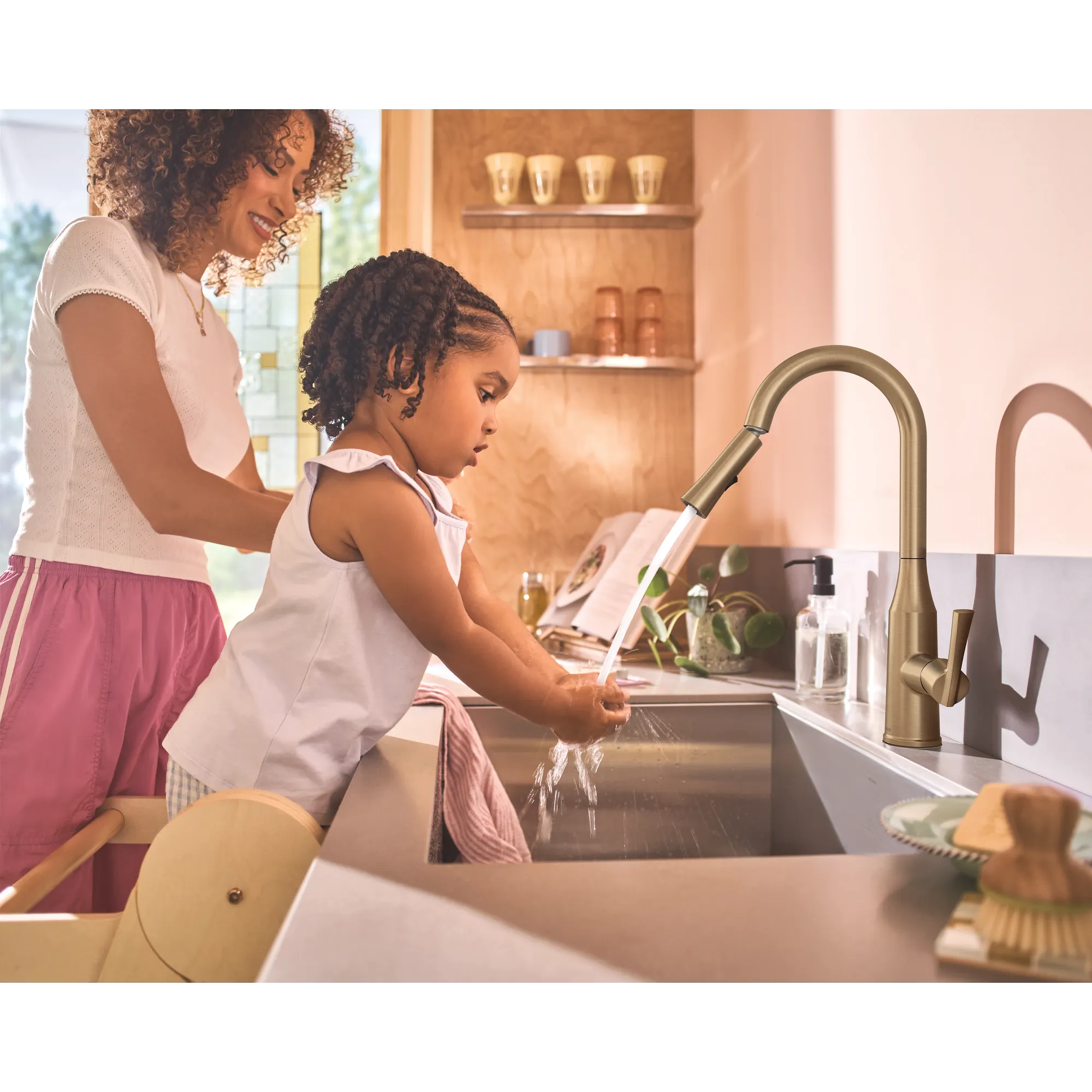Skiles One-Handle Pulldown Kitchen Faucet with Swivel Control - Image 41