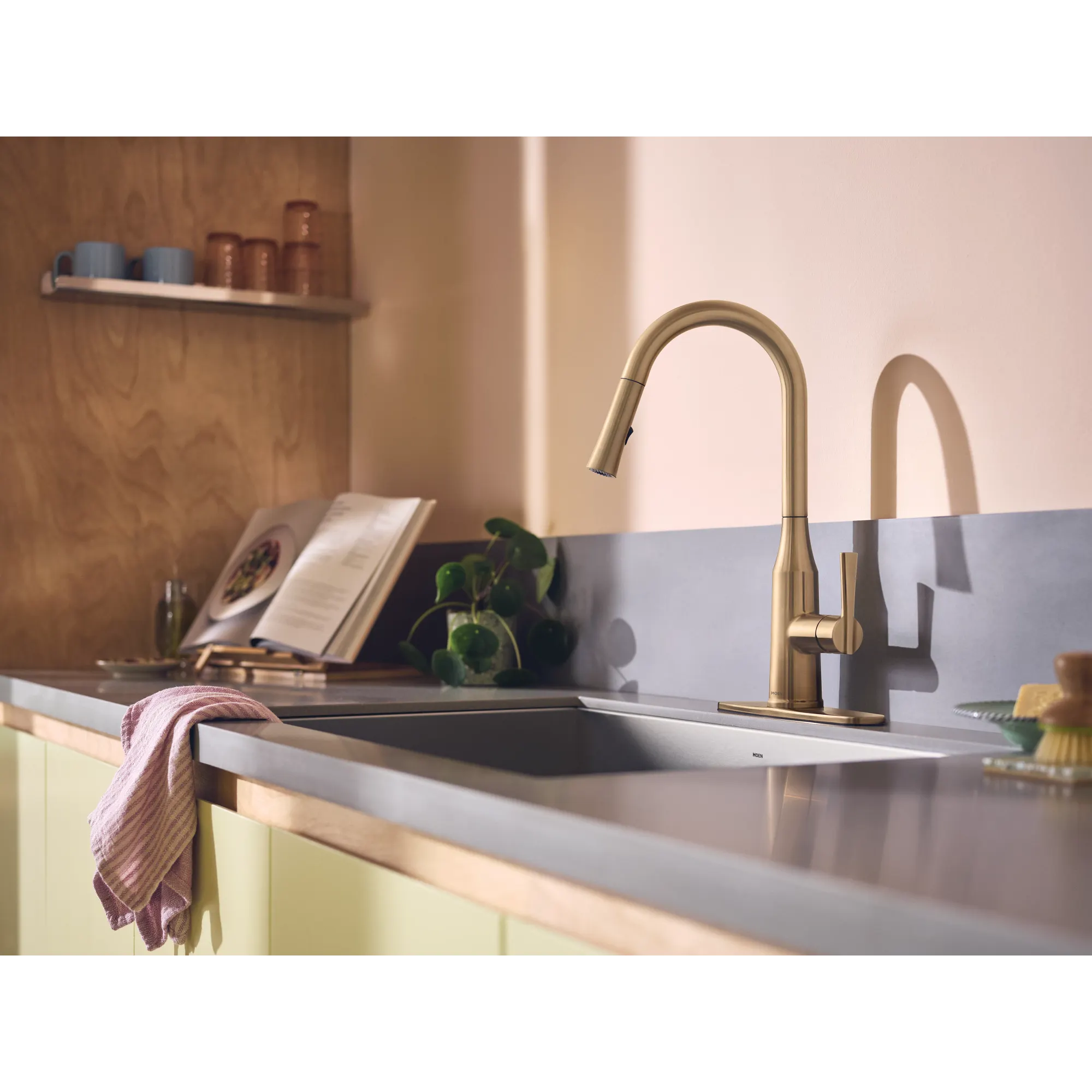 Skiles One-Handle Pulldown Kitchen Faucet with Swivel Control - Image 42