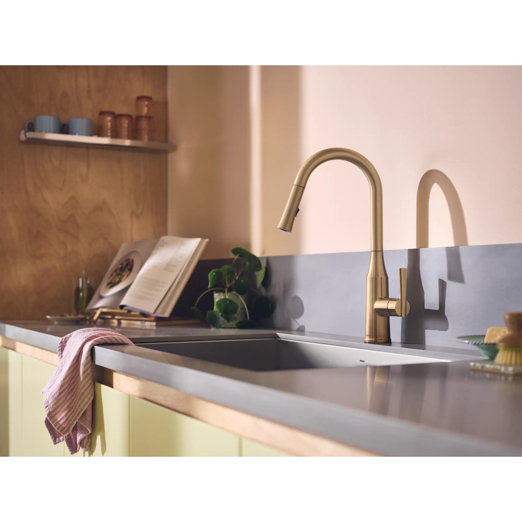 Skiles One-Handle Pulldown Kitchen Faucet with Swivel Control - Image 43