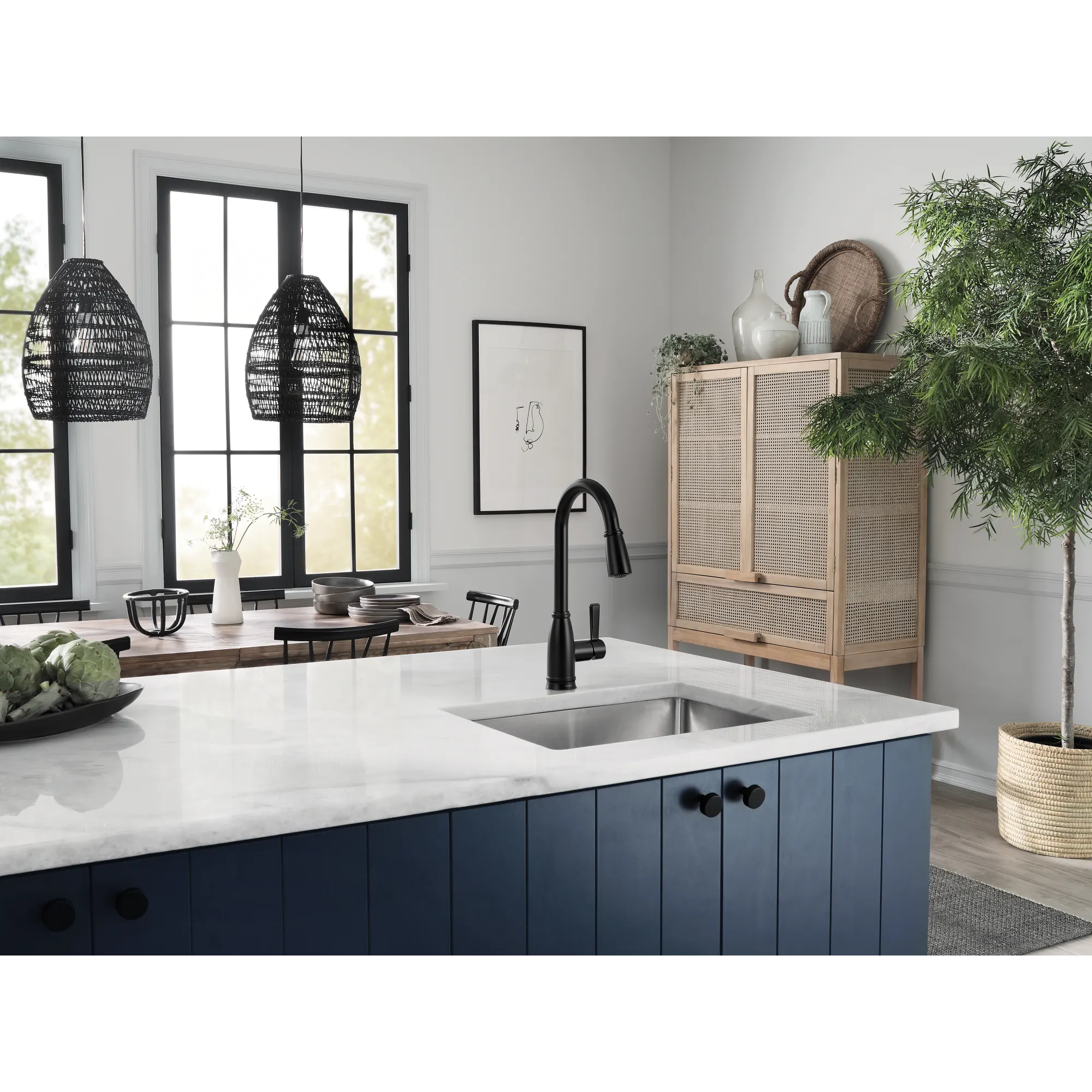 Lilibeth One-Handle High Arc Pulldown Kitchen Faucet - Image 2