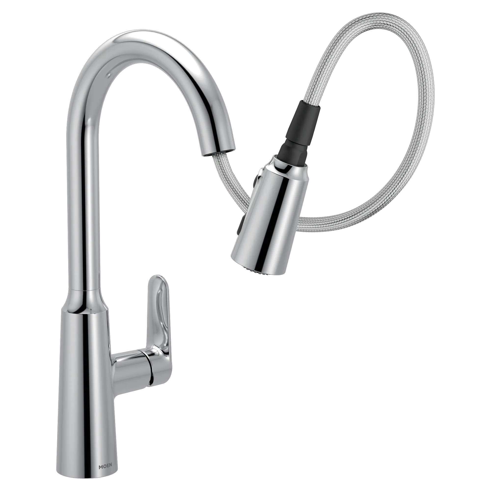 Edwyn Chrome one-handle high arc pulldown kitchen faucet - Image 12