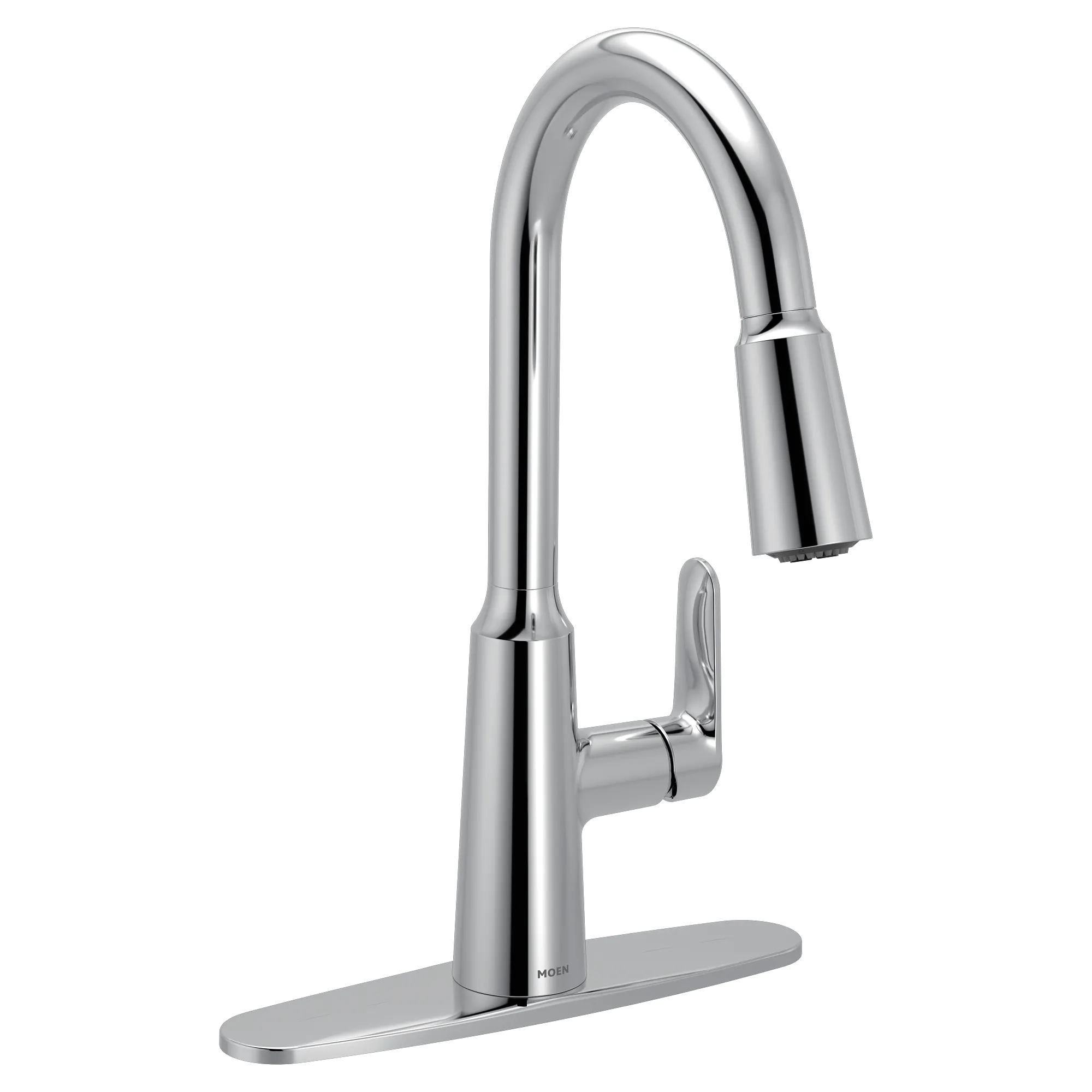 Edwyn Chrome one-handle high arc pulldown kitchen faucet - Image 14