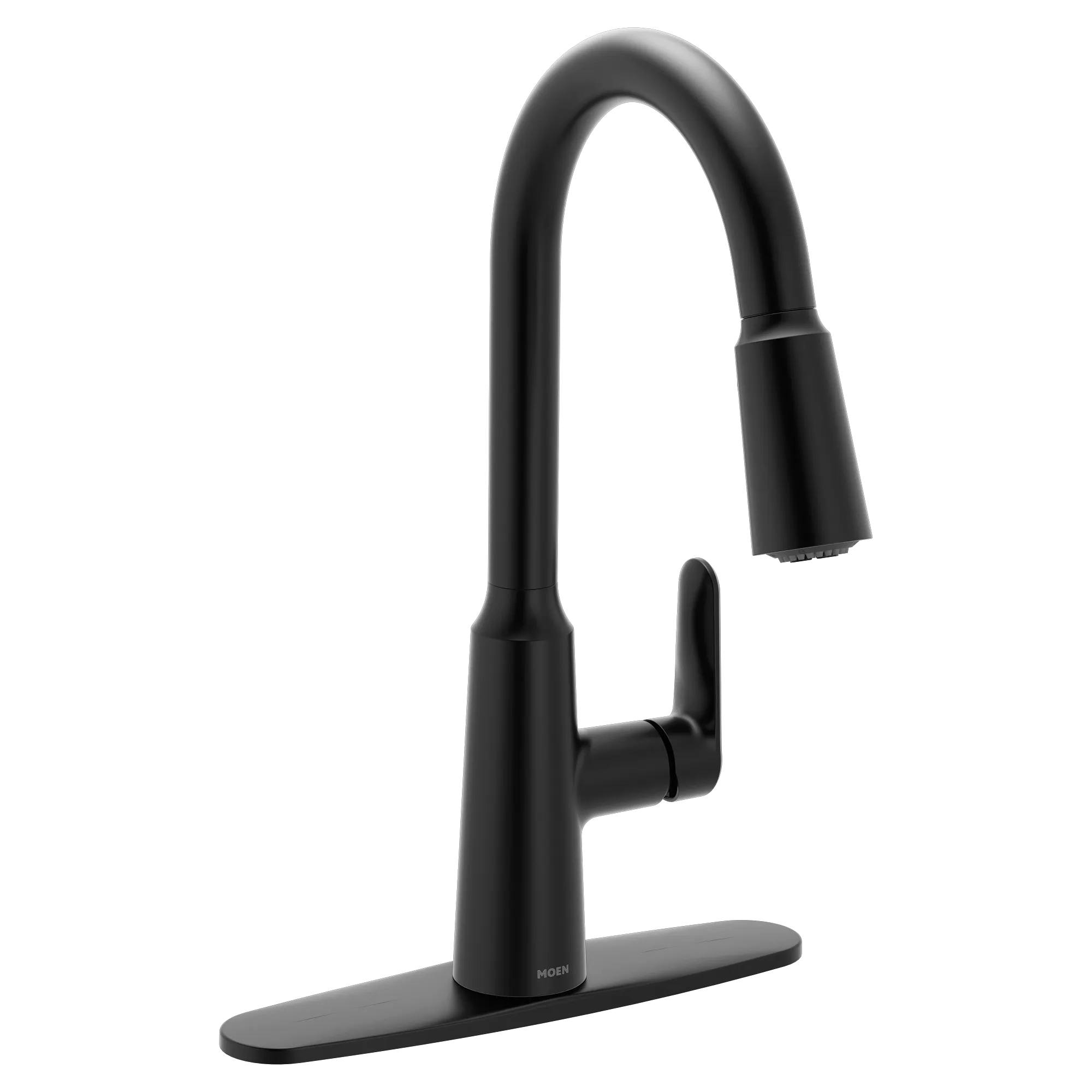 Edwyn Matte black one-handle high arc pulldown kitchen faucet - Image 11