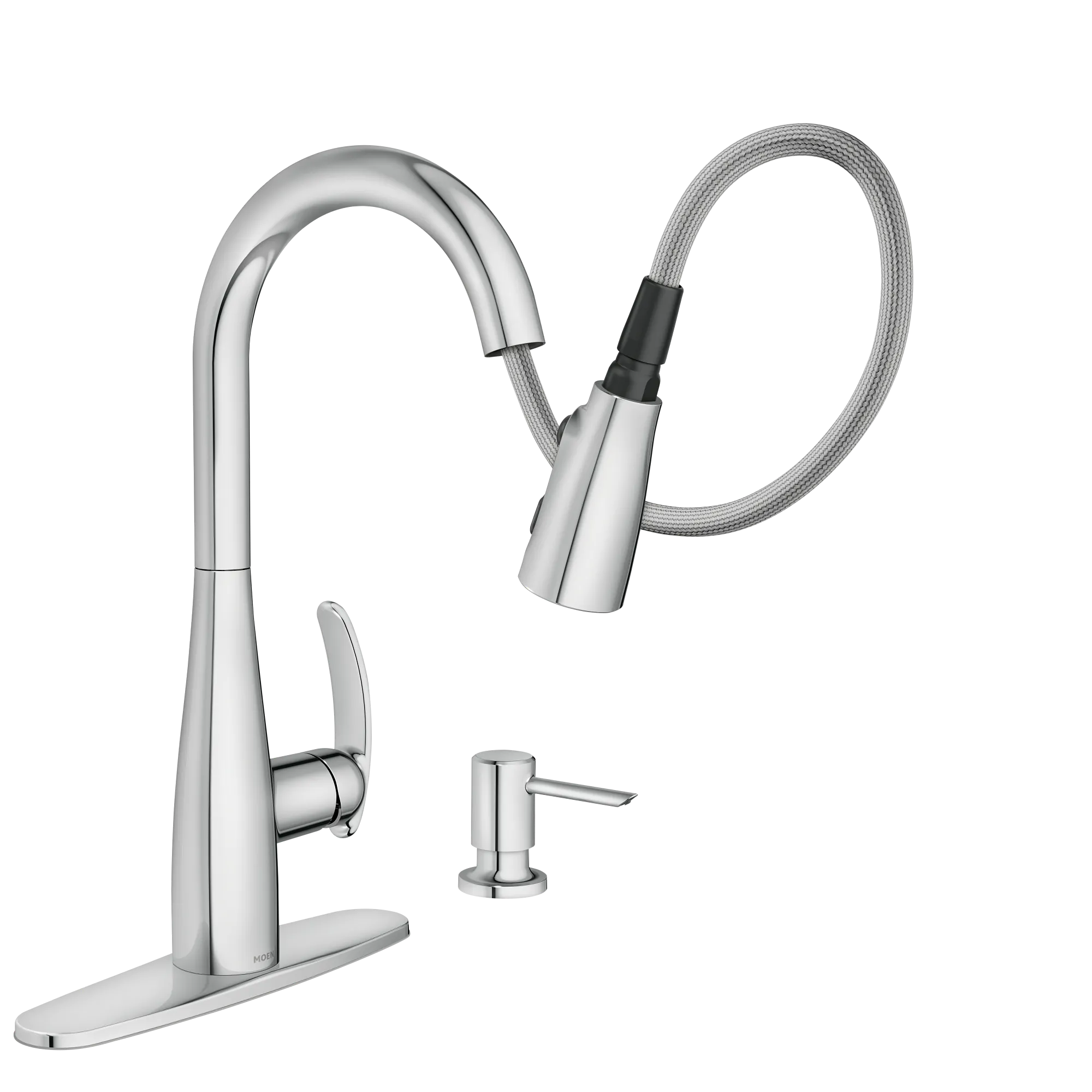 Reyes One-Handle High Arc Pulldown Kitchen Faucet - Image 10