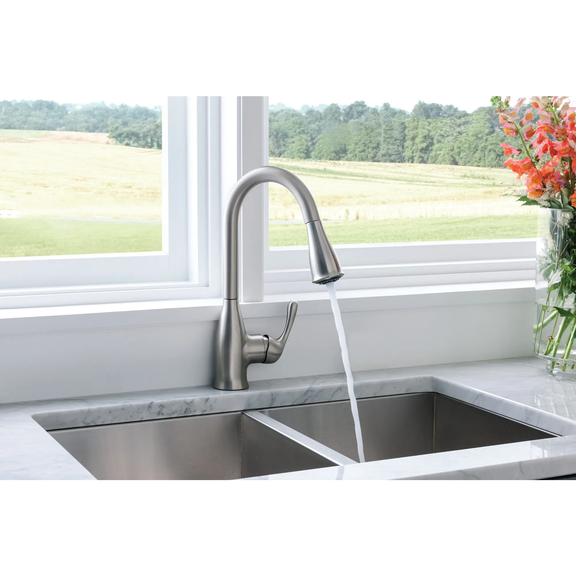 Kaden One-Handle Pulldown Kitchen Faucet - Image 31
