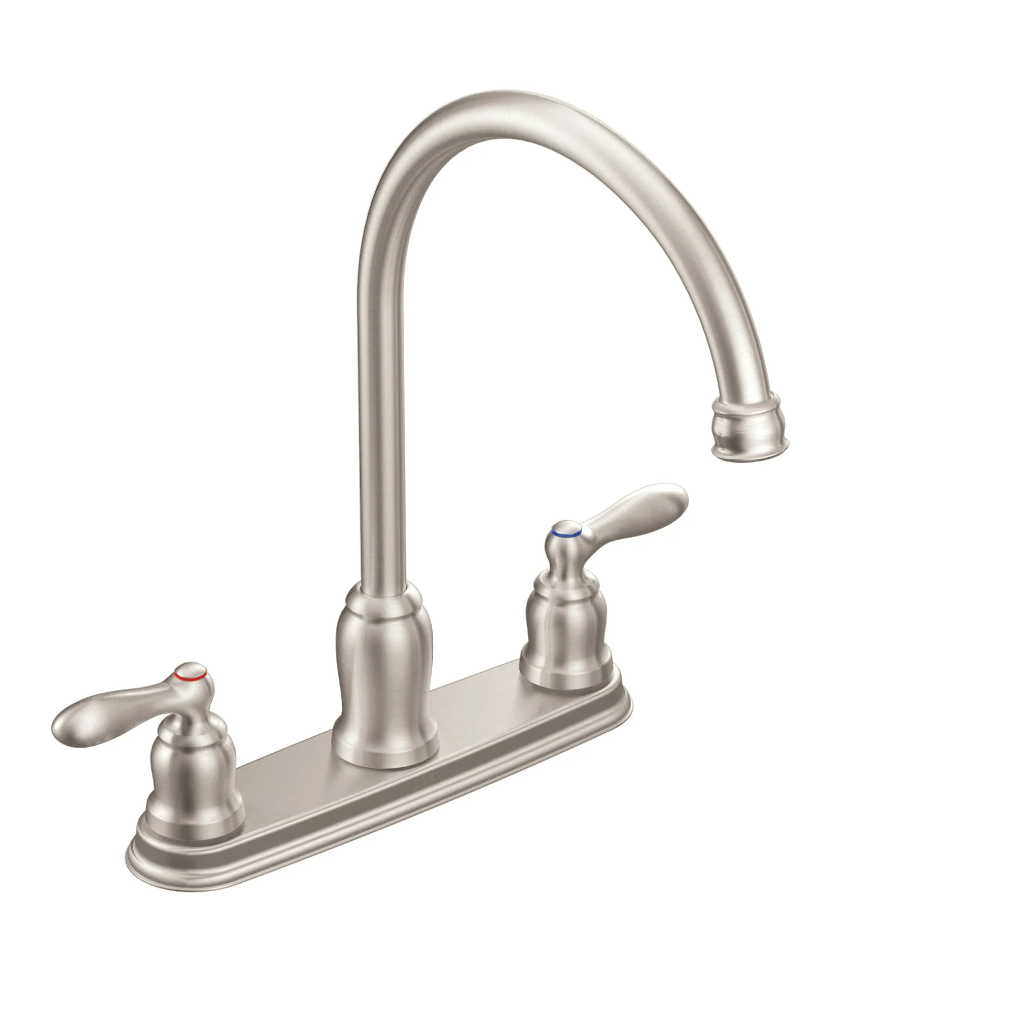 Caldwell Matte black two-handle high arc kitchen faucet - Image 4