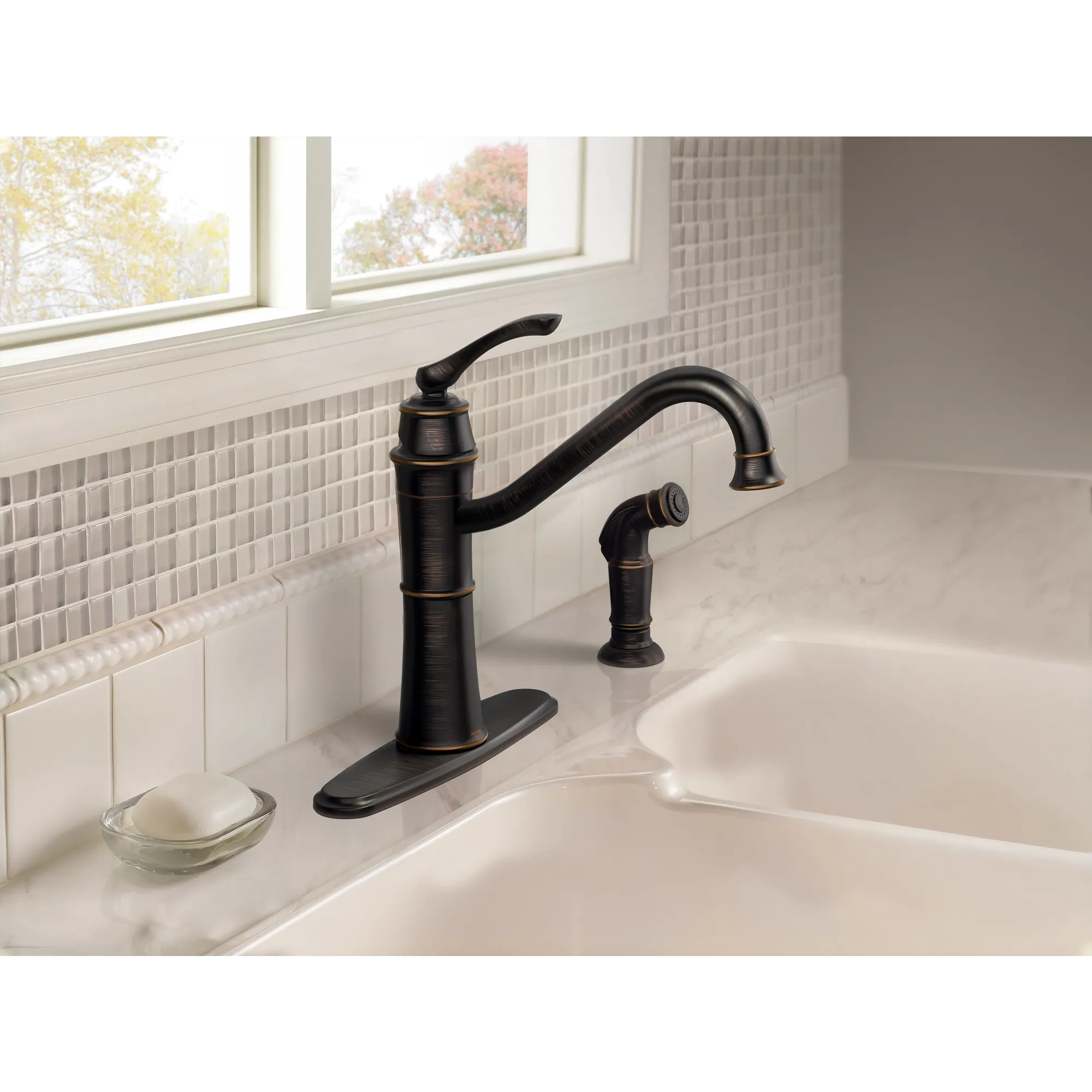 Wetherly Chrome One-Handle High Arc Kitchen Faucet - Image 11