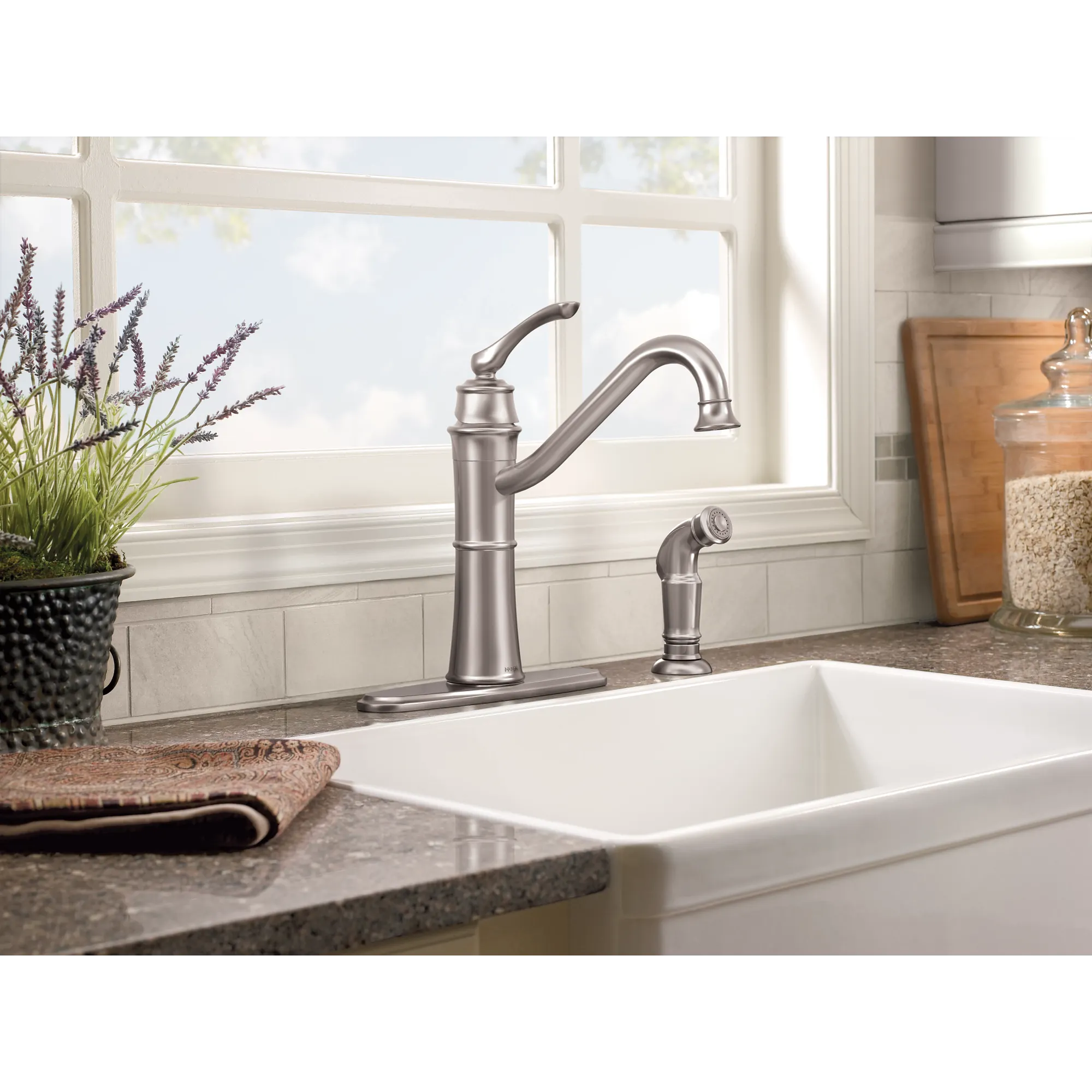 Wetherly Chrome One-Handle High Arc Kitchen Faucet - Image 17