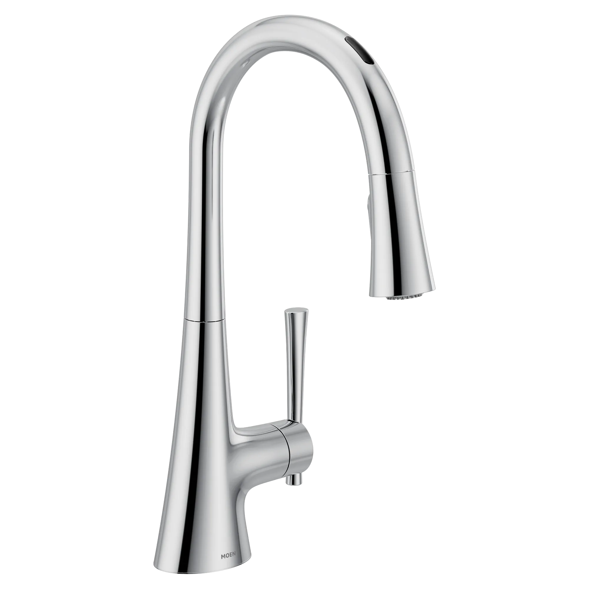 Kurv Chrome one-handle high arc pulldown kitchen faucet - Image 2