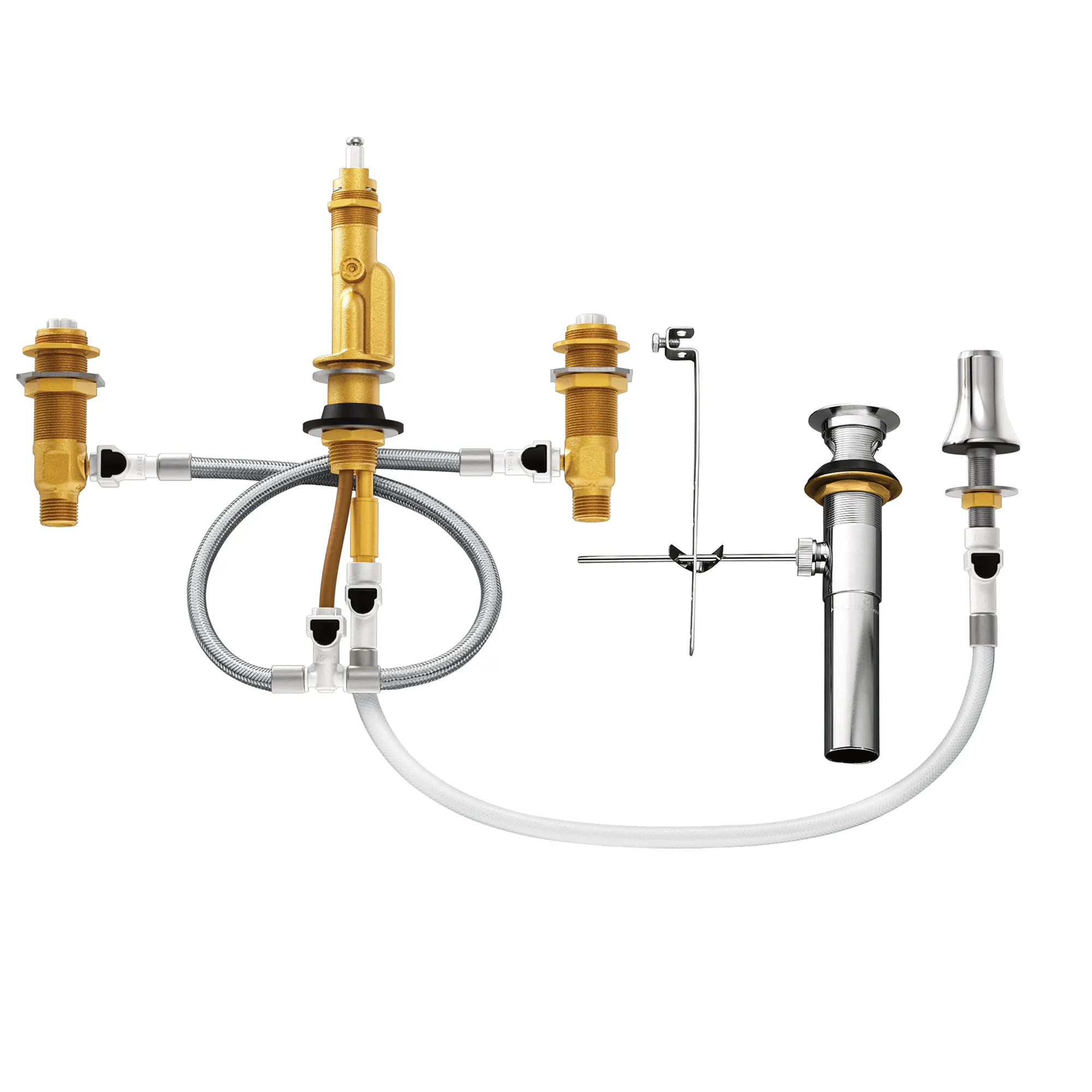 M-Pact Bidet Valve 8" - 16" Center 1/2" IPS Connection - Image 2