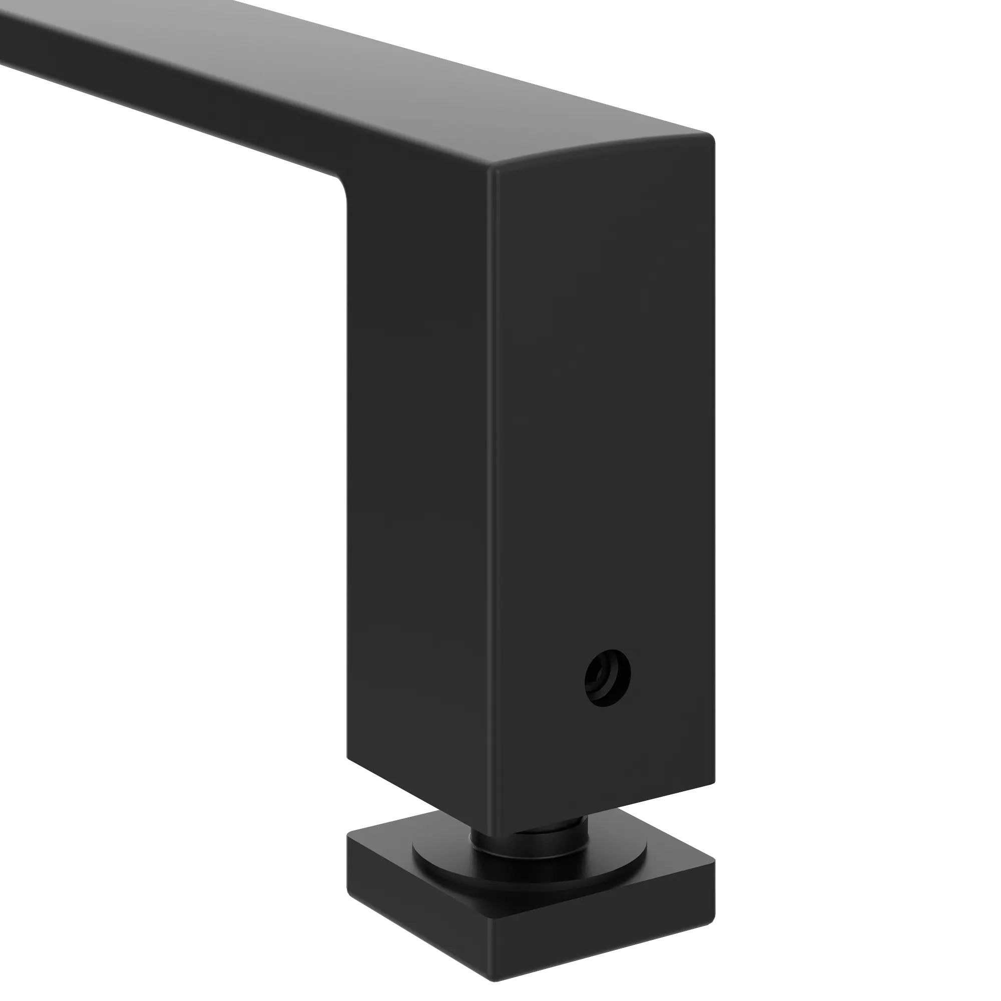 Contemporary Chrome 18" shower door towel bar - Image 5