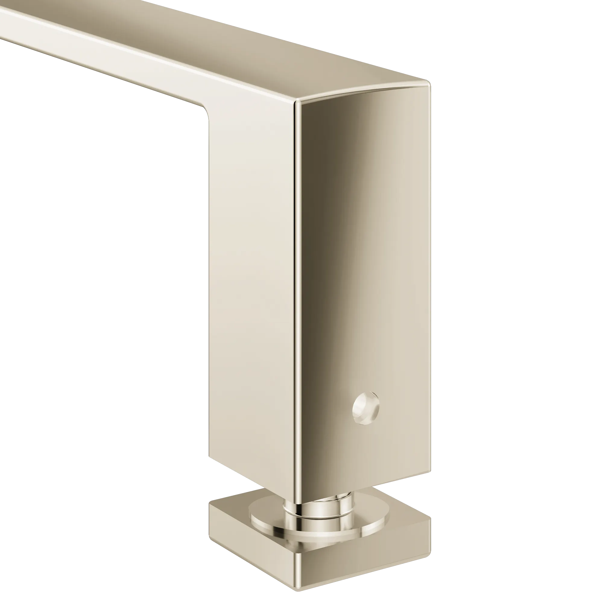 Contemporary Chrome 18" shower door towel bar - Image 9
