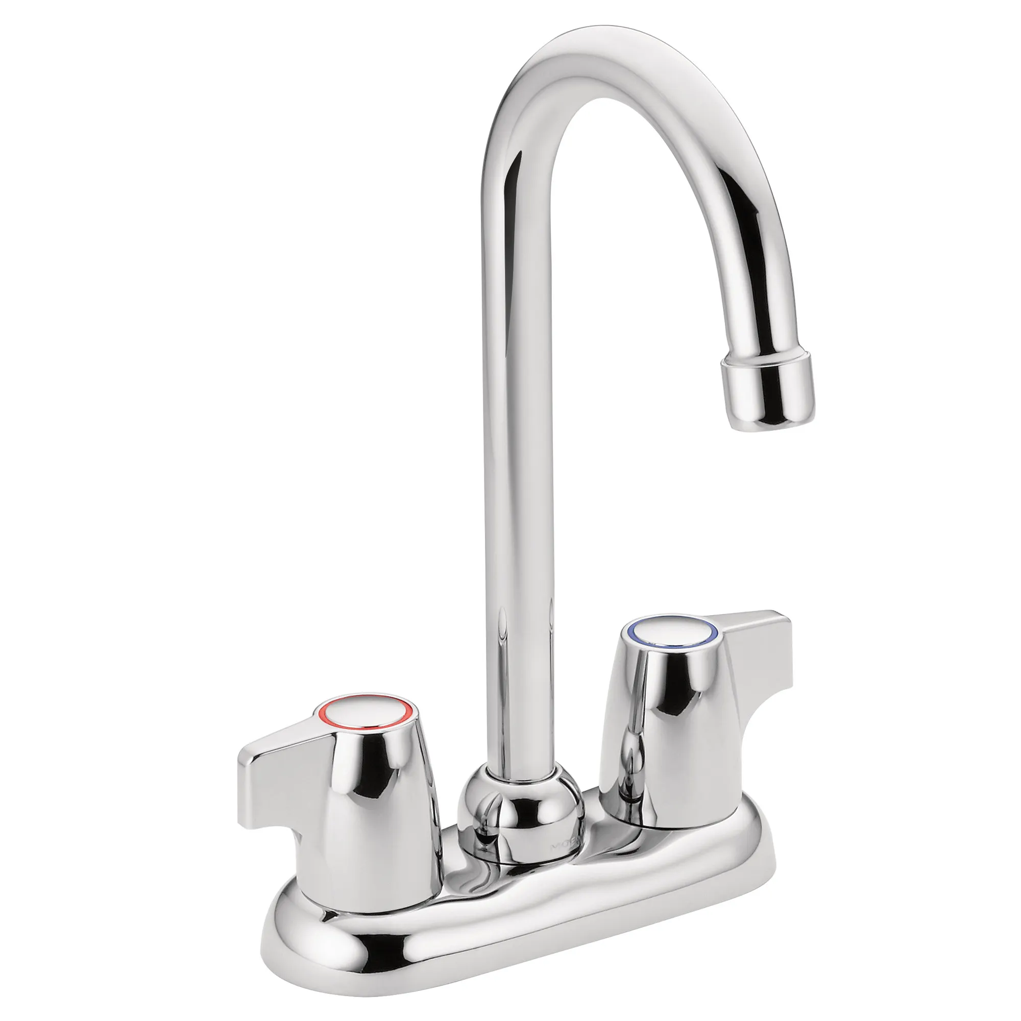 Chateau Chrome two-handle high arc bar faucet - Image 2