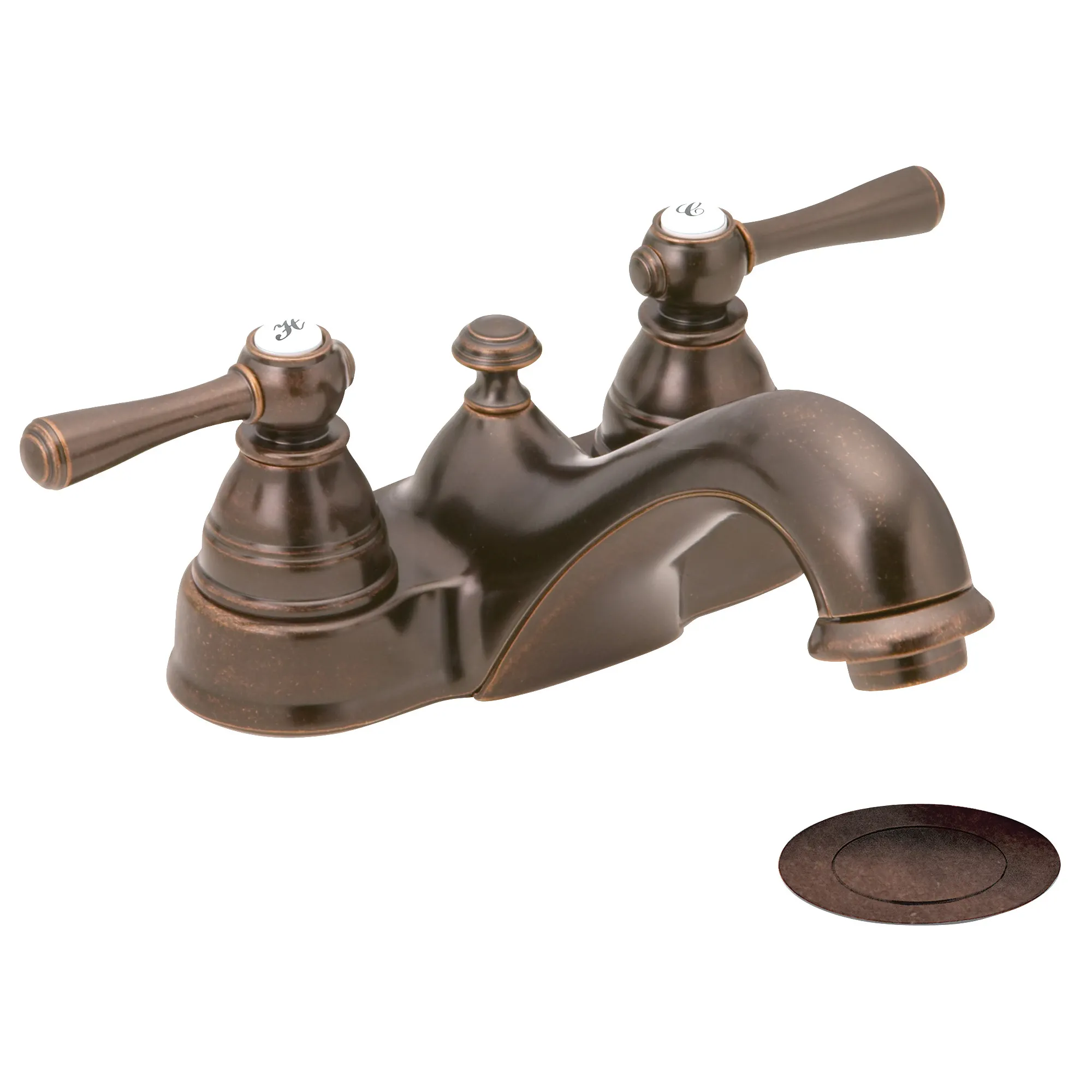 Kingsley Chrome two-handle low arc bathroom faucet - Image 2