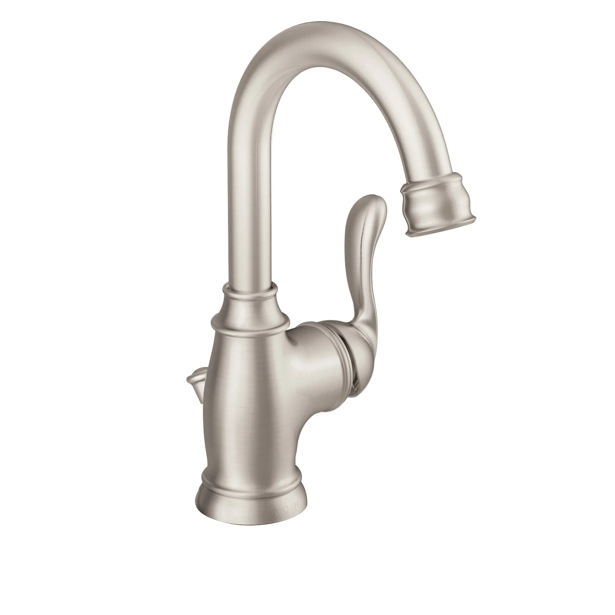 Anabelle Spot resist brushed nickel one-handle high arc bathroom faucet - Image 5