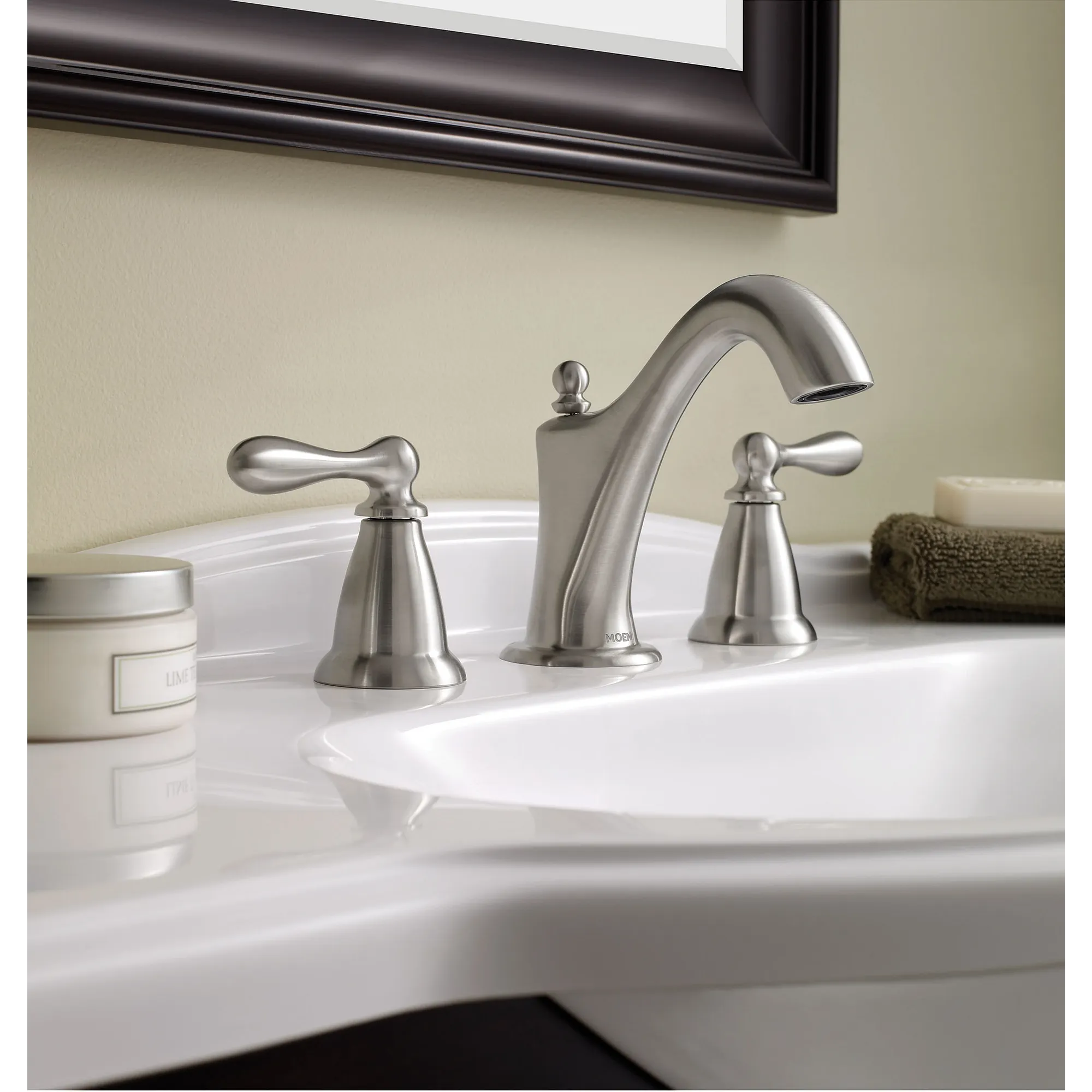 Caldwell Chrome two-handle high arc bathroom faucet - Image 10