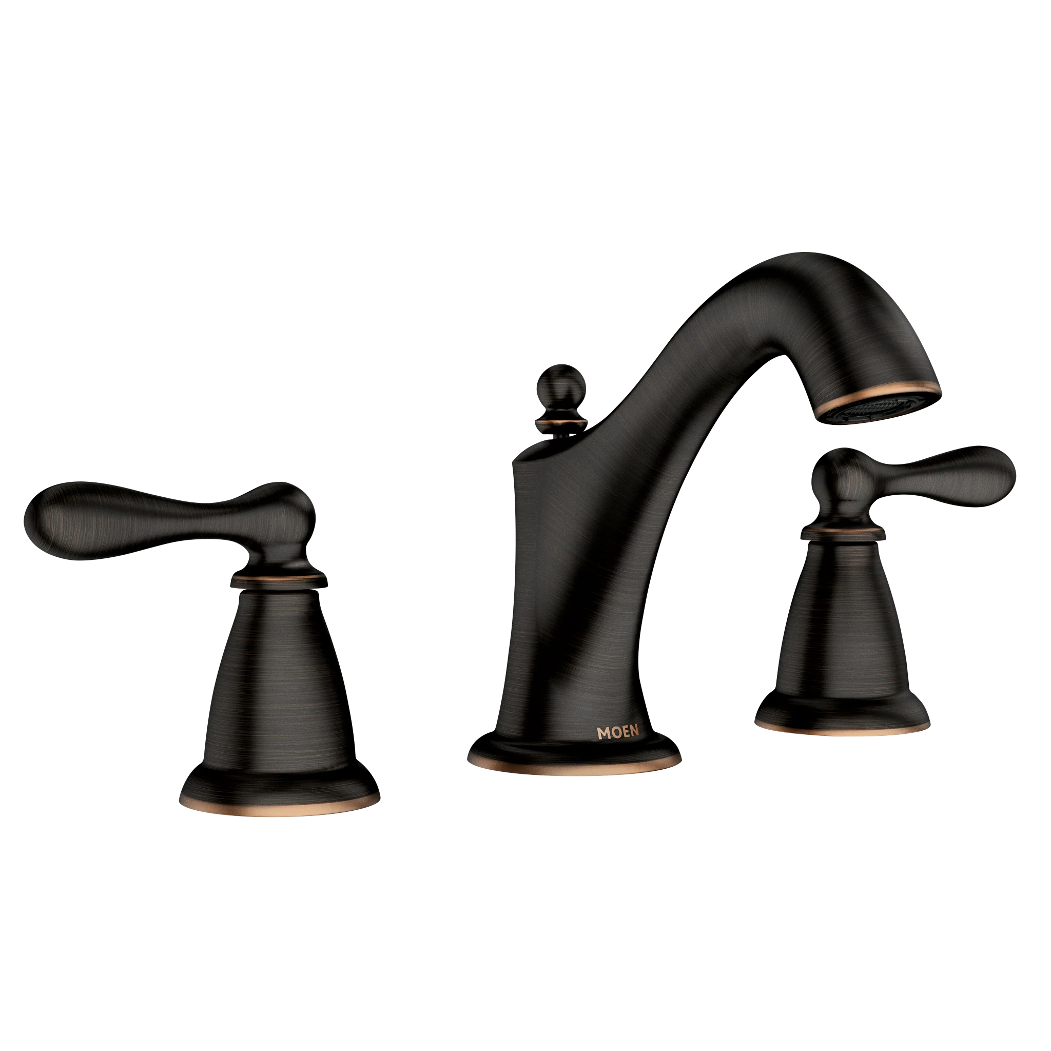 Caldwell Chrome two-handle high arc bathroom faucet - Image 4