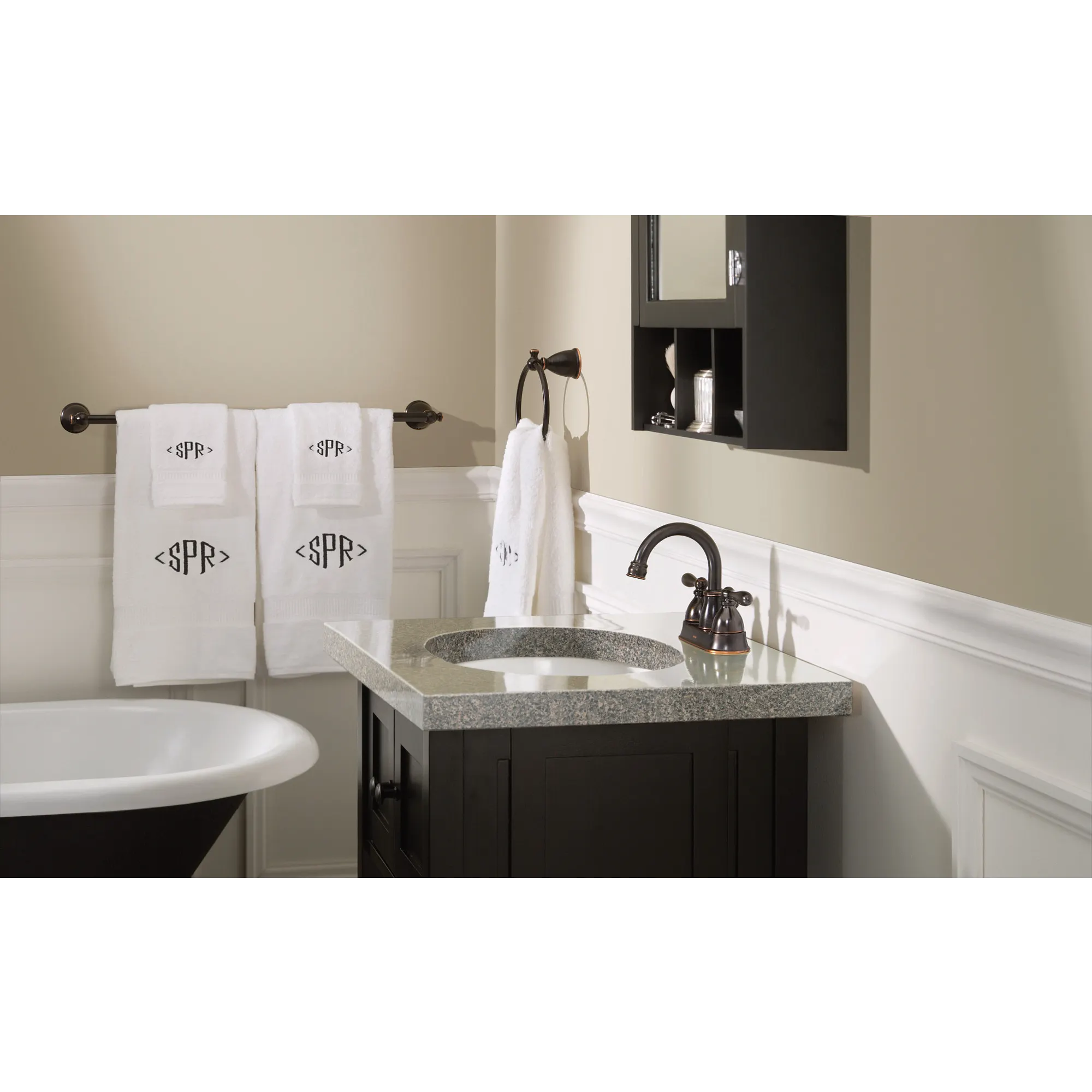 Caldwell Chrome two-handle high arc bathroom faucet - Image 9