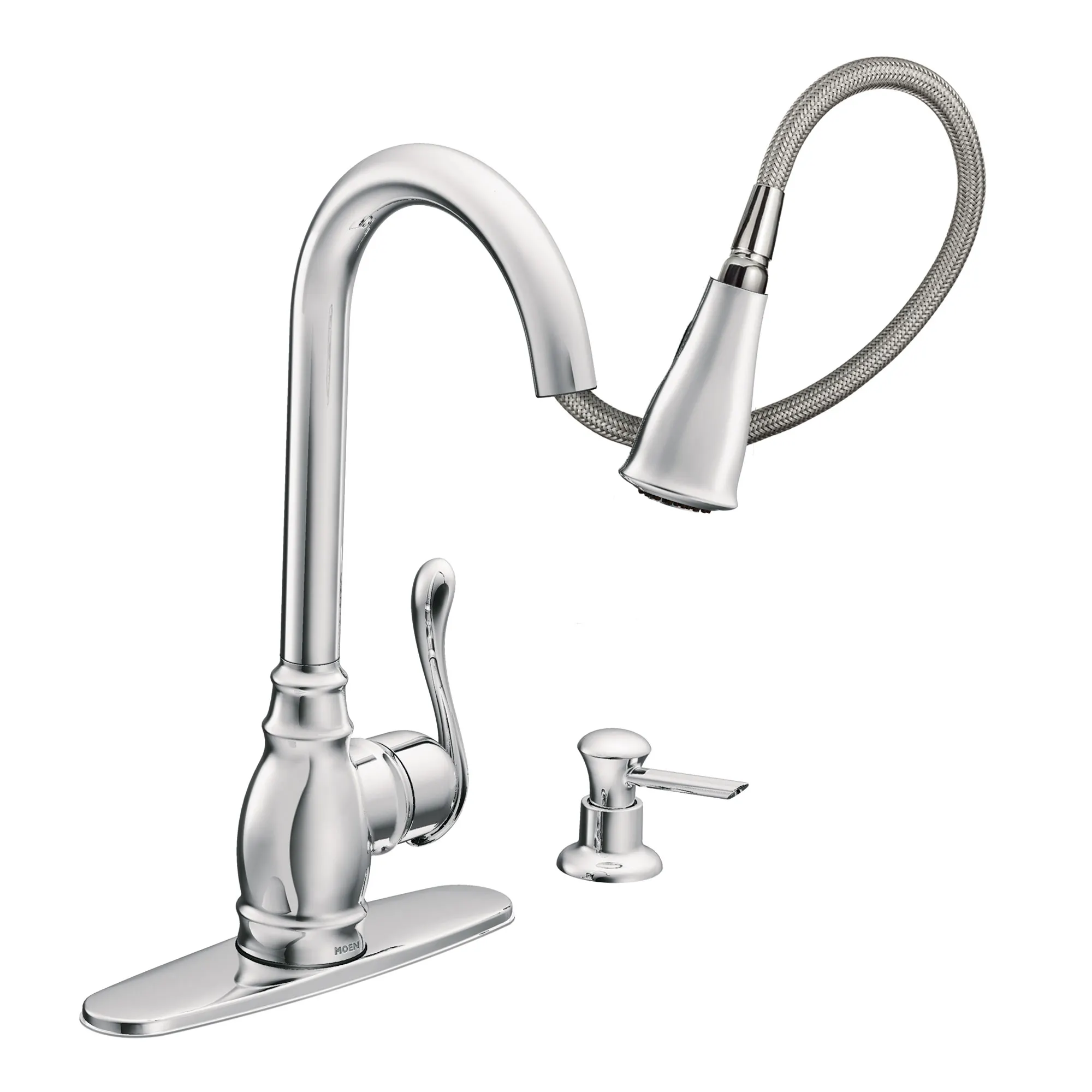 Anabelle One-Handle High Arc Pulldown Kitchen Faucet - Image 3