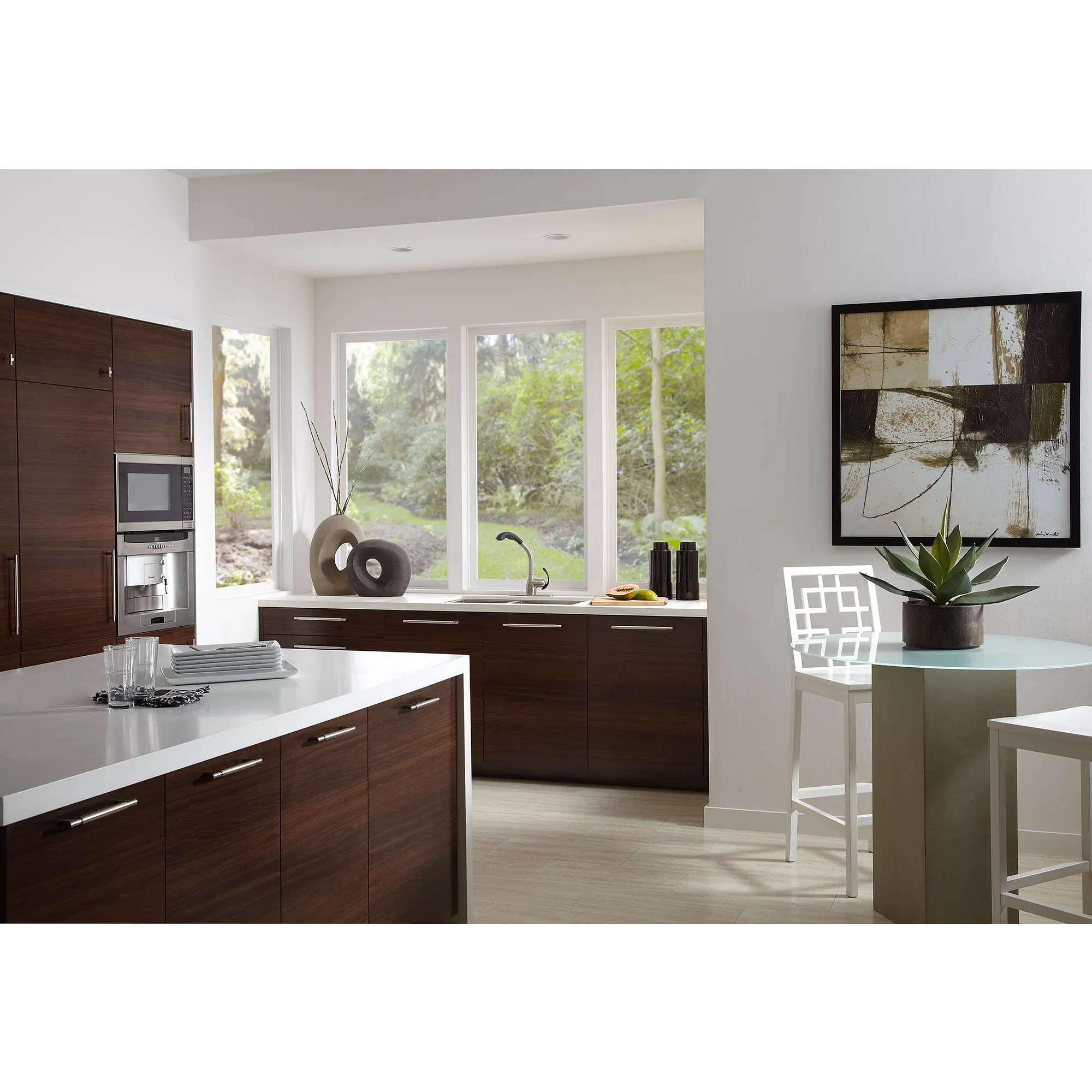 Neva Chrome one-handle high arc pullout kitchen faucet - Image 12