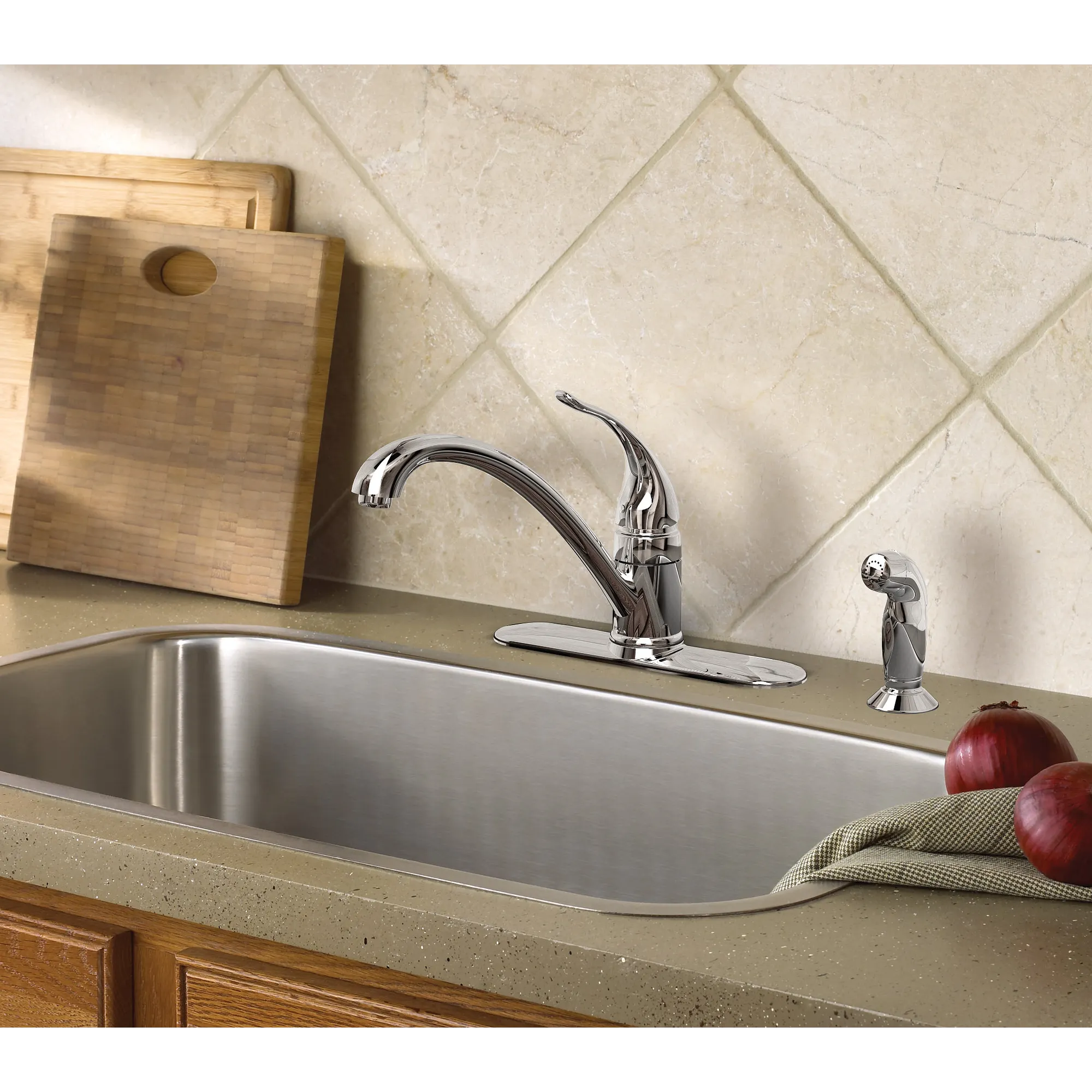 Torrance One-Handle Low Arc Kitchen Faucet - Image 6