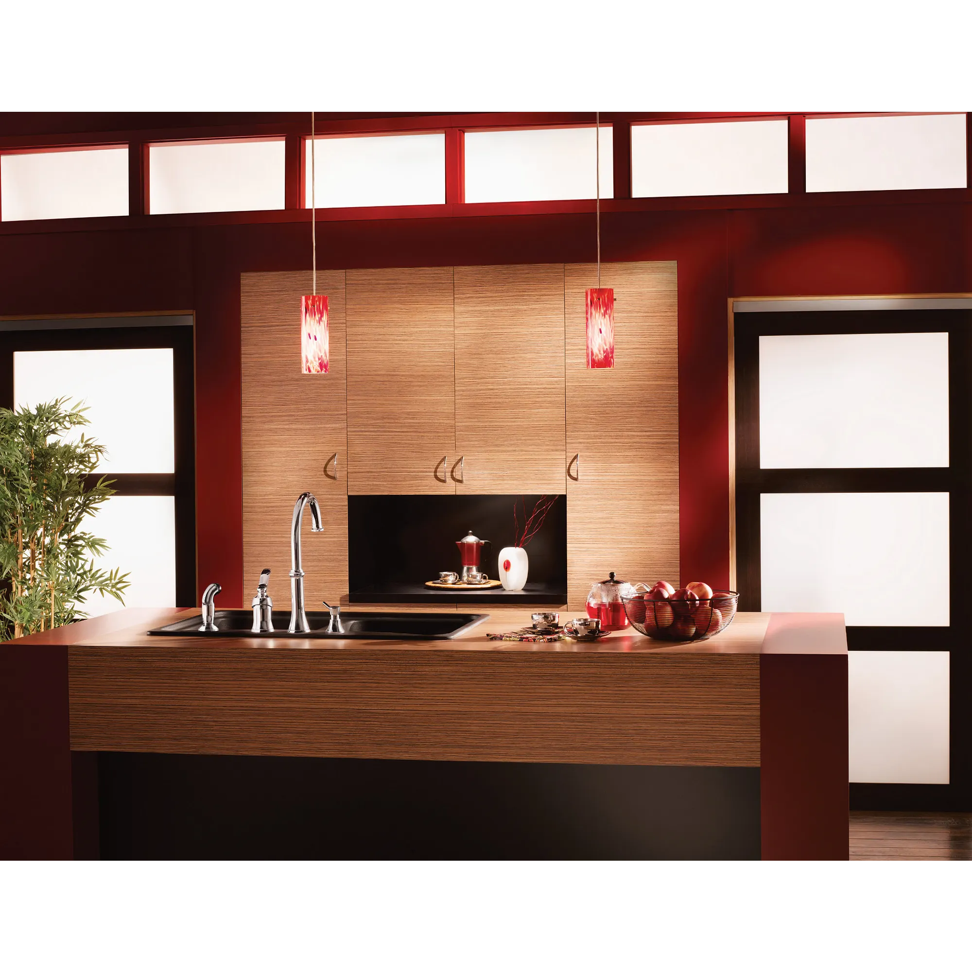 Quinn Chrome one-handle high arc kitchen faucet - Image 3