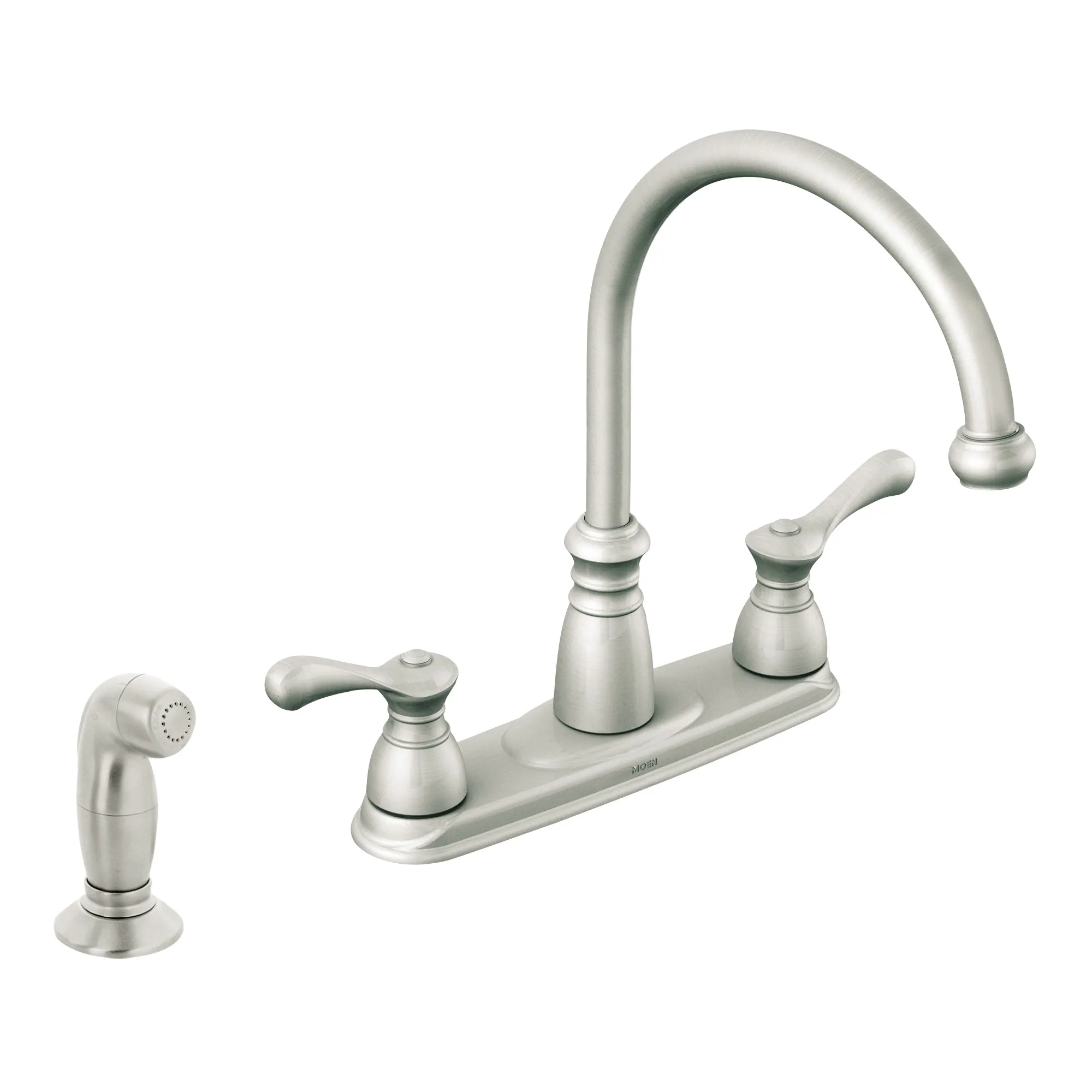 Lexie Chrome two-handle high arc kitchen faucet - Image 2
