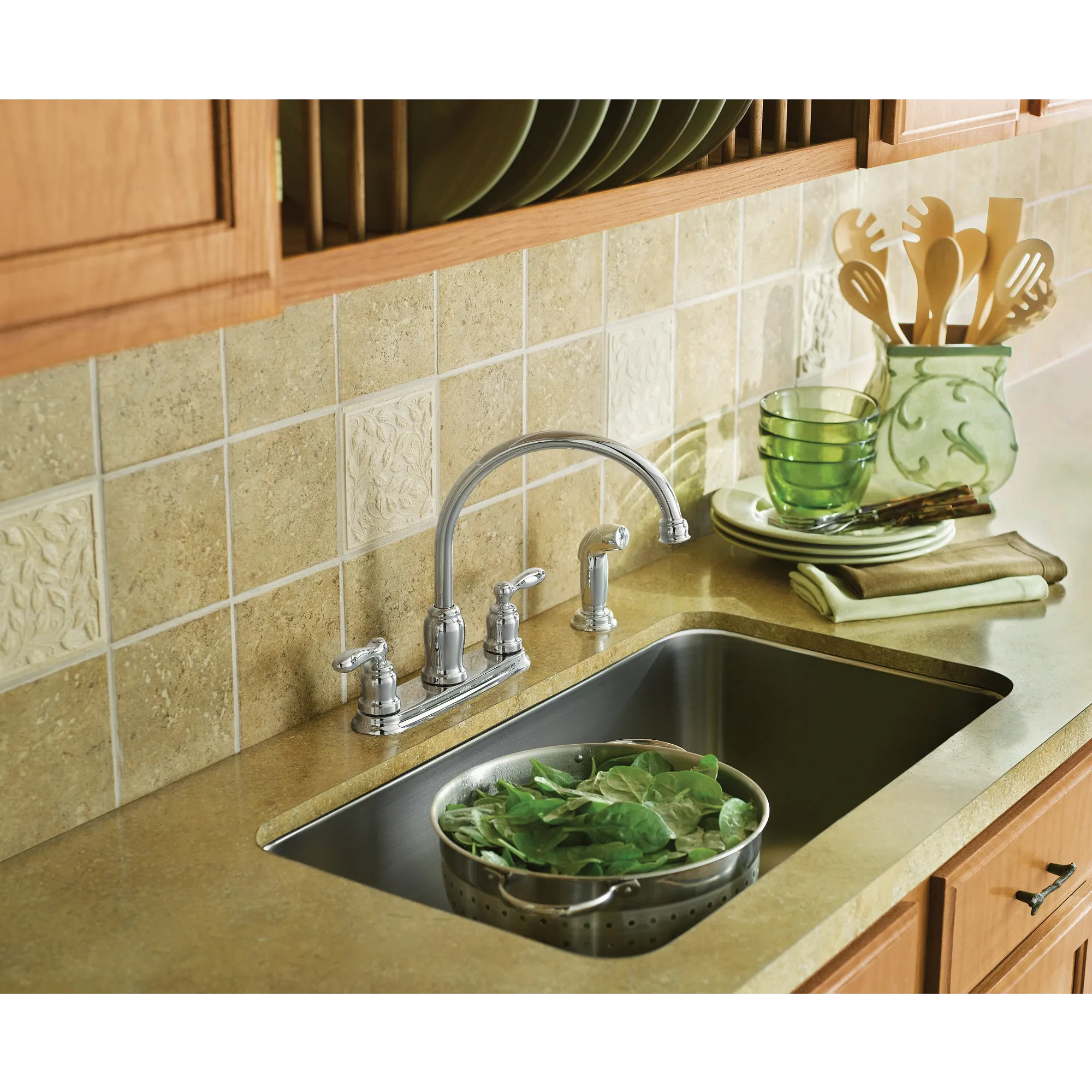 Caldwell Two-handle High Arc Kitchen Faucet - Image 3