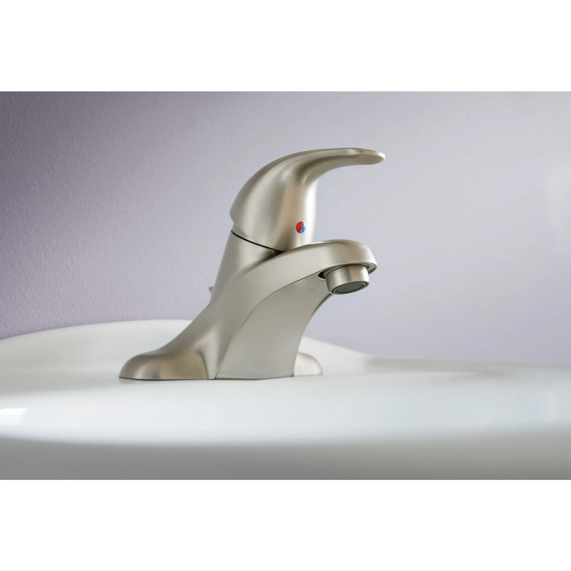 Adler Chrome one-handle low arc bathroom faucet - Image 6