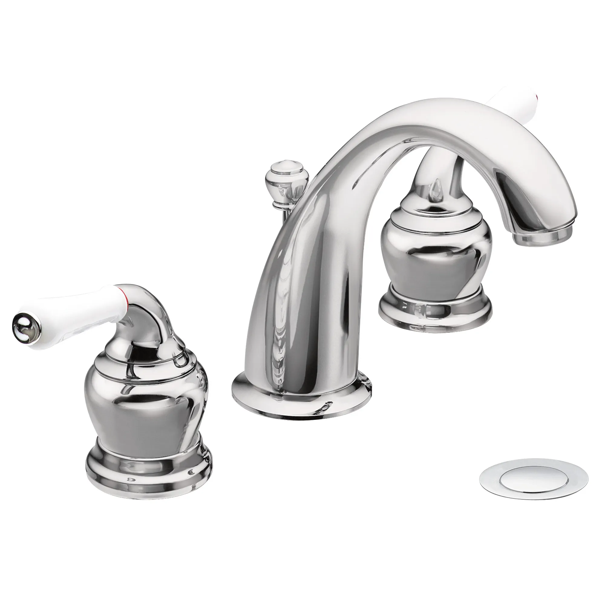 Monticello Chrome two-handle high arc bathroom faucet - Image 12