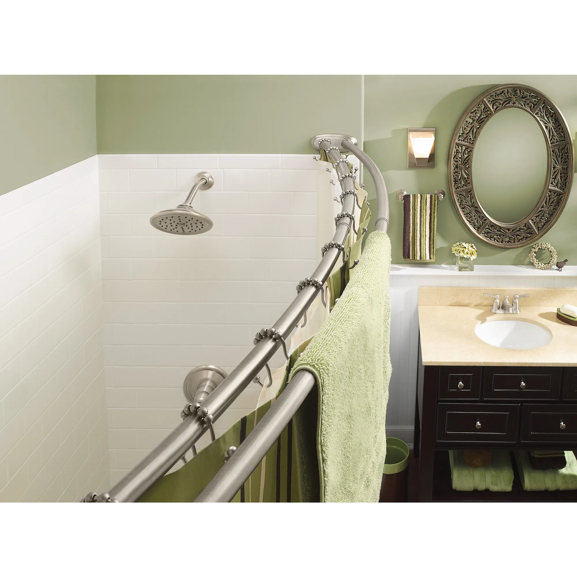 Curved Shower Rods Chrome Adjustable Curved Shower Rod - Image 21