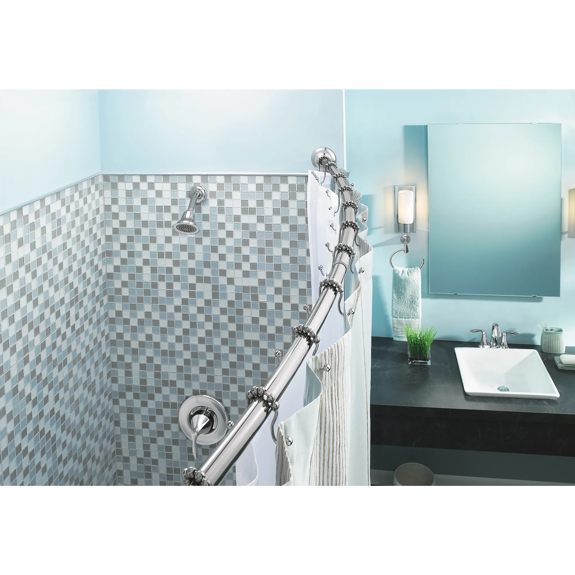 Moen Adjustable Curved Shower Rod - Image 8