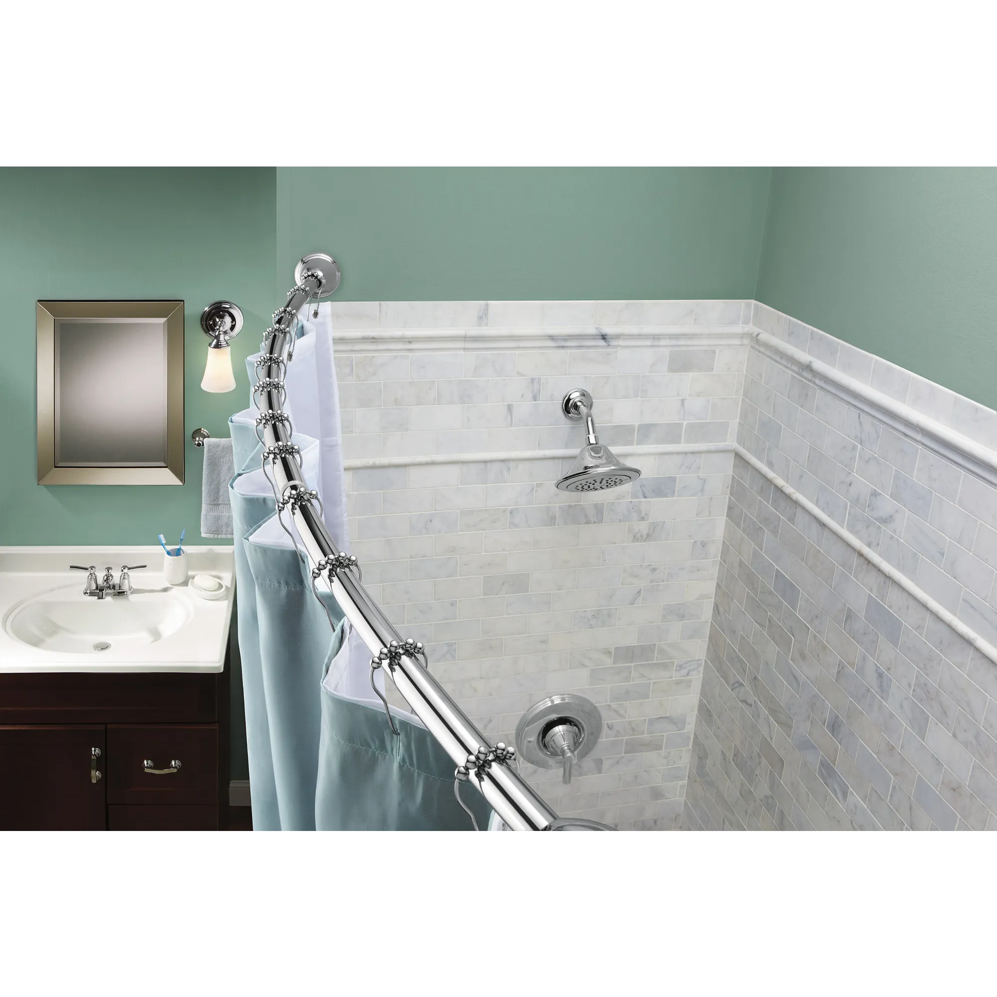 Curved Shower Rods Tension Curved Shower Rod - Image 3