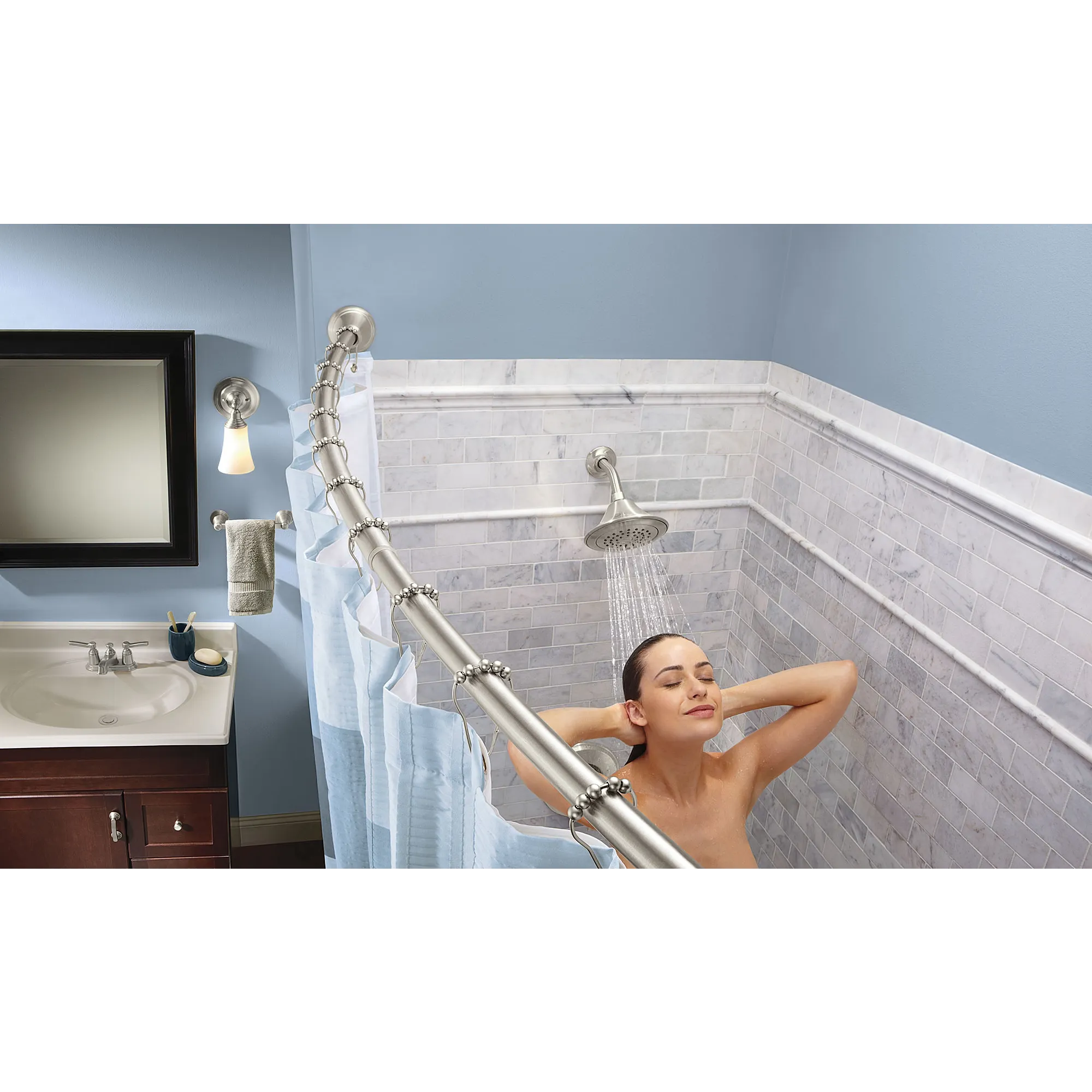 Curved Shower Rods Tension Curved Shower Rod - Image 8