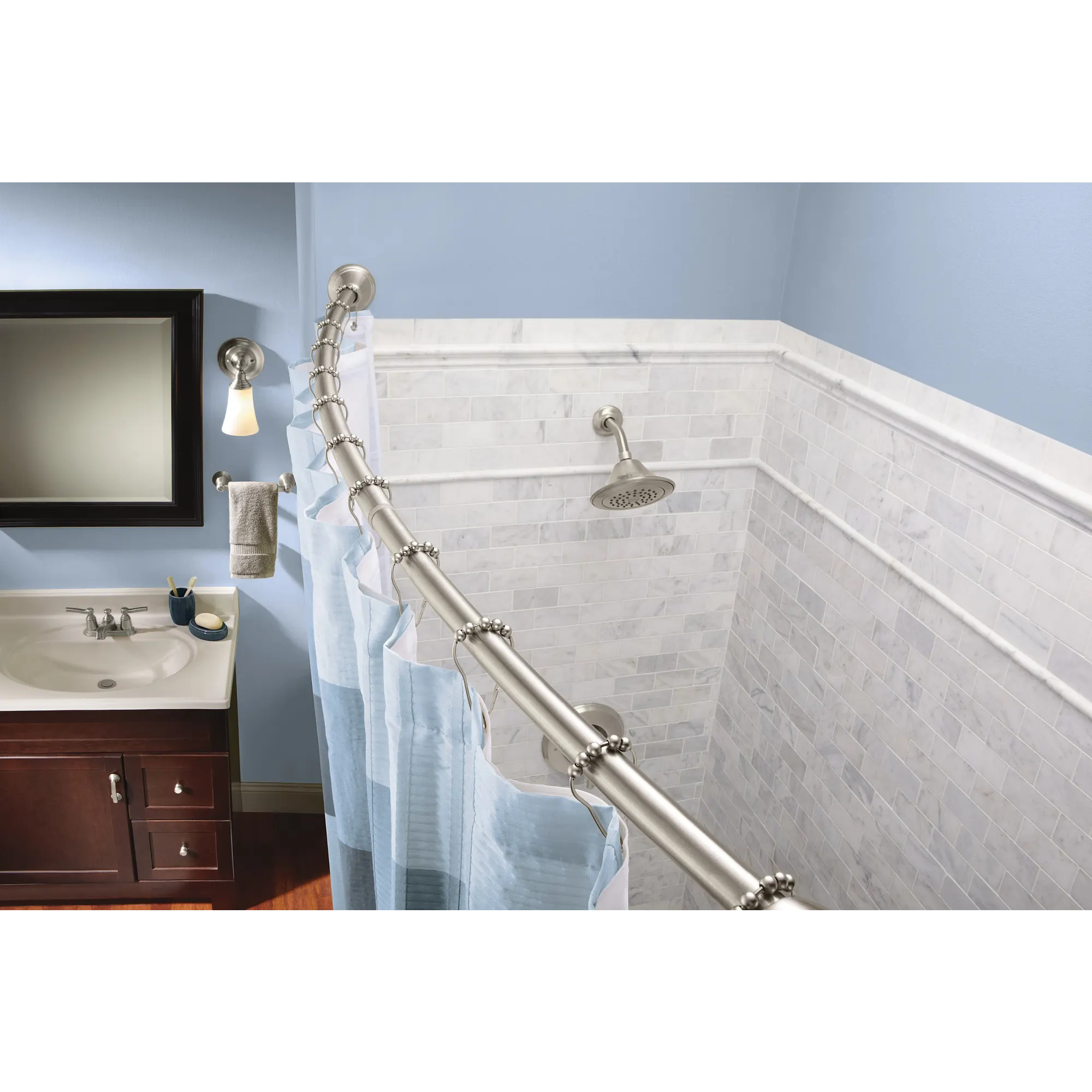 Curved Shower Rods Tension Curved Shower Rod - Image 9