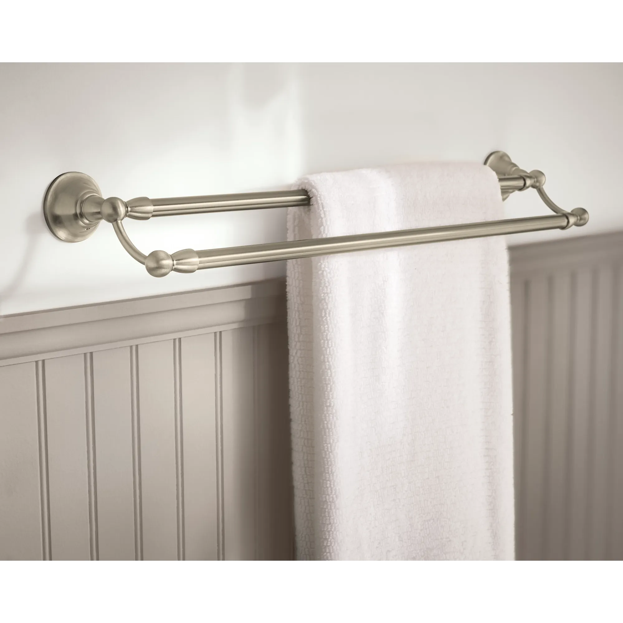 Sage Brushed nickel 24" Double Towel Bar - Image 4