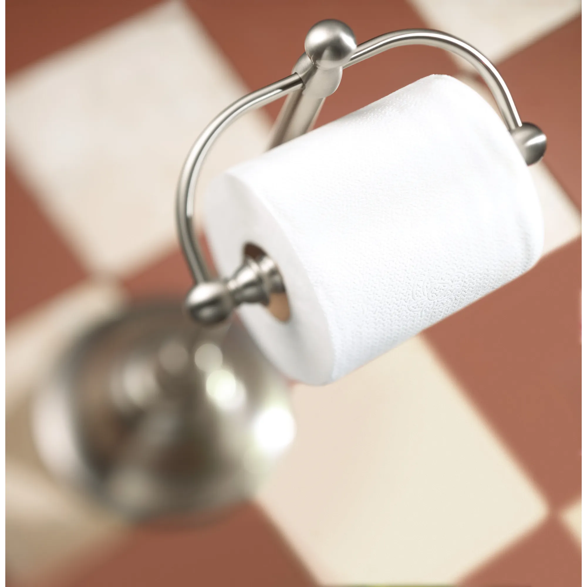 Sage Brushed nickel Freestanding Toilet Paper Holder - Image 4